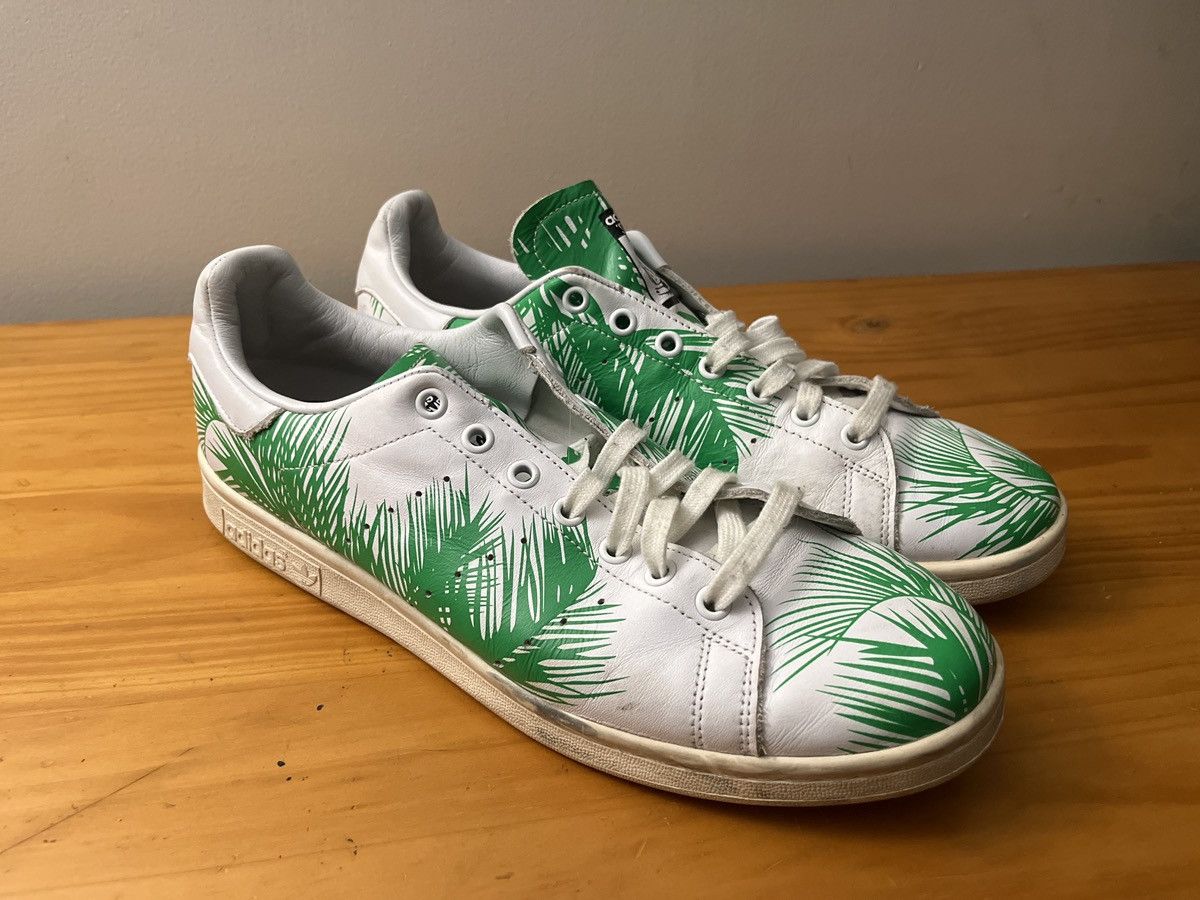 Adidas × Pharrell adidas Stan Smith Pharrell BBC Palm Tree Green Sz 11.5 Size US 11.5 / EU 44-45 - 3 Thumbnail