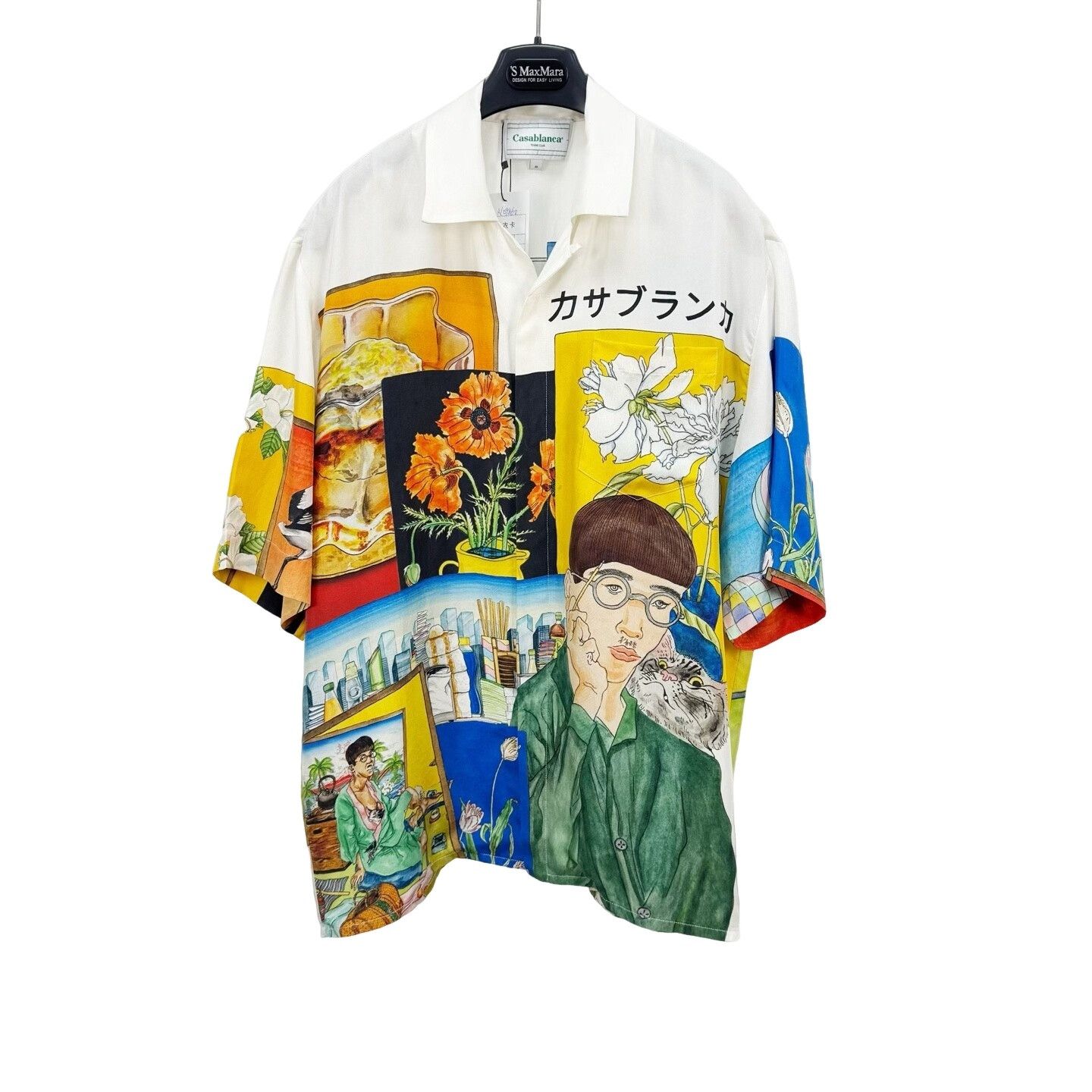 Casablanca Casablanca Portrait Print Silk Short Sleeve Shirt M Size US M / EU 48-50 / 2 - 1 Thumbnail