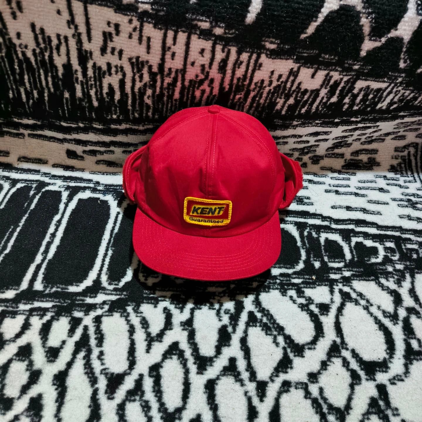 Vintage Earflap hat kent logo red by kbrand Size ONE SIZE - 1 Thumbnail