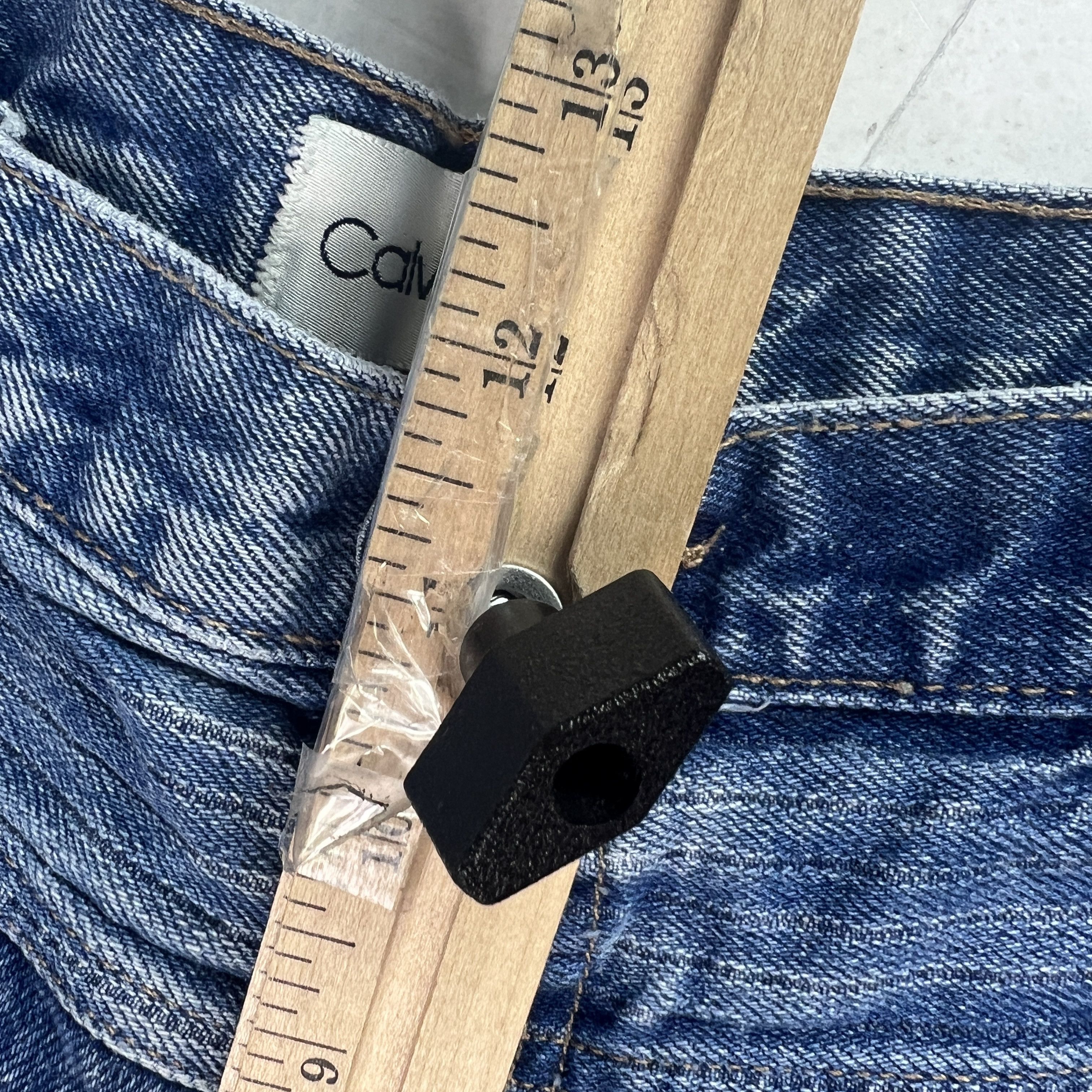 Calvin Klein VTG 80s Calvin Klein Jeans High Rise Tapered Blue Denim Size 28" / US 6 / IT 42 - 21 Thumbnail