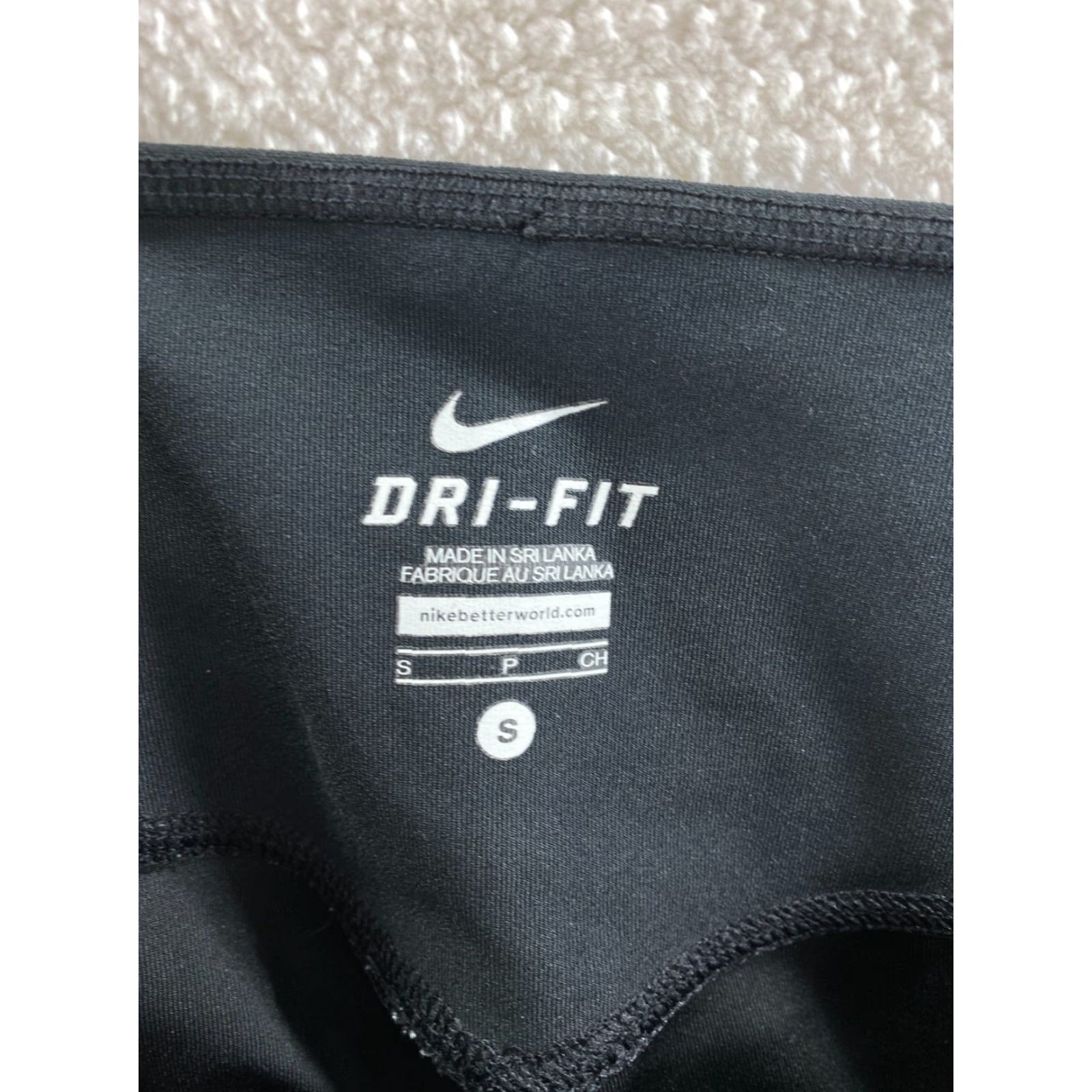 Nike Nike Dri-Fit Leggings Womens Small Black Pink Athletic Capris Yoga Swoosh Size 28" / US 6 / IT 42 - 7 Thumbnail
