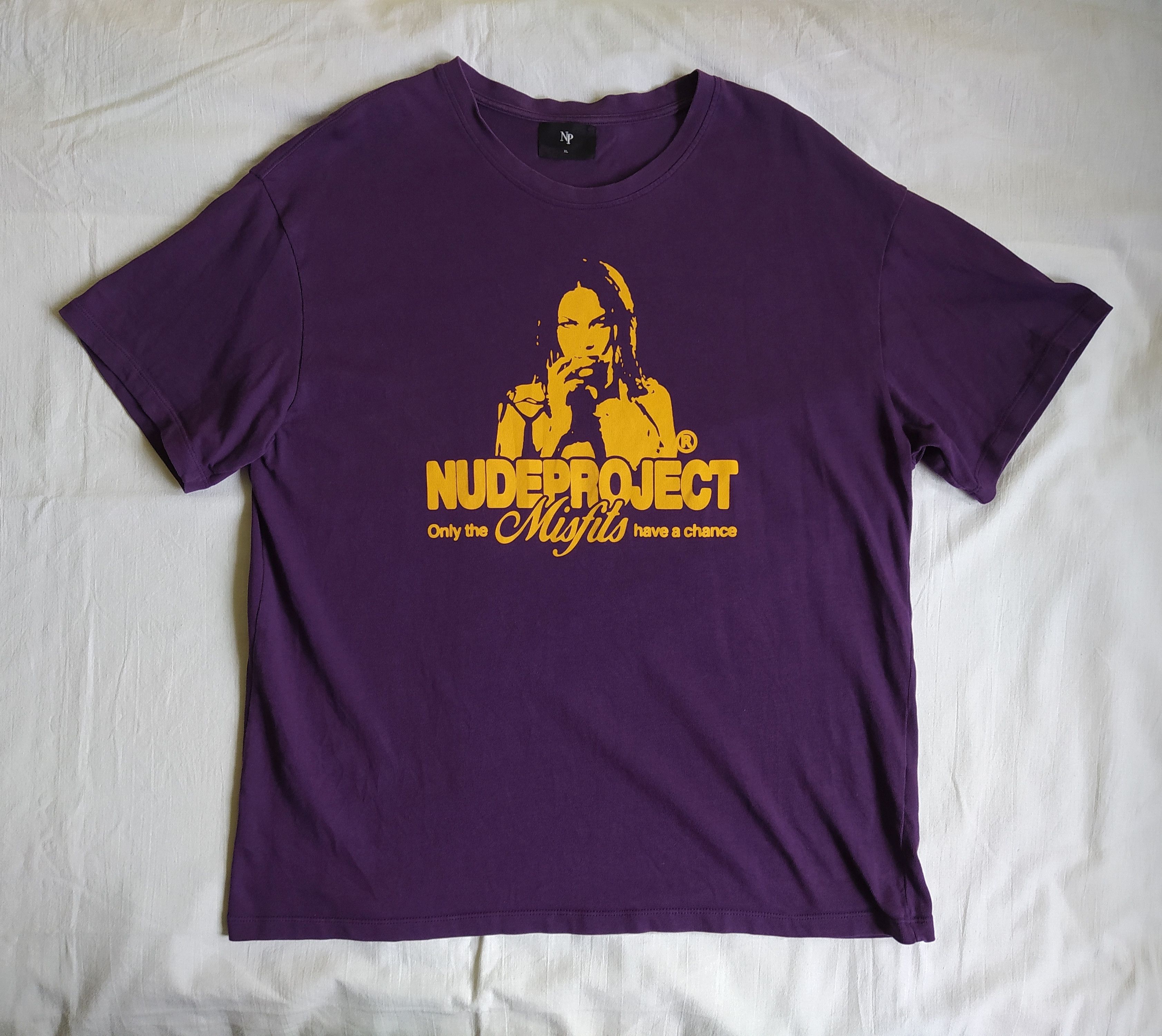 Other Nude Project purpule Misfits graphic t-shirt XL Size US XL / EU 56 / 4 - 2 Thumbnail