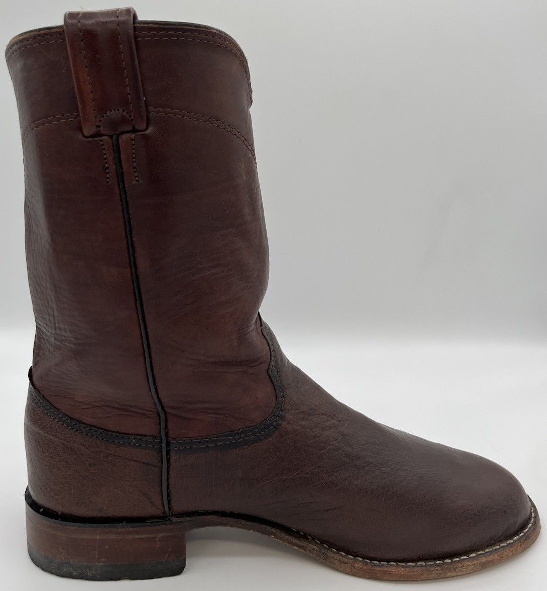 Larry Mahan Larry Mahan Cowboy Boots Brown Bullhide Leather Size 8.5 XE Size US 8.5 / EU 41-42 - 6 Thumbnail