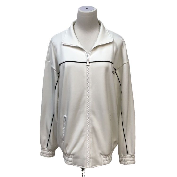Celine Celine White Piping Track Jacket Size L Size US L / EU 52-54 / 3 - 1 Thumbnail