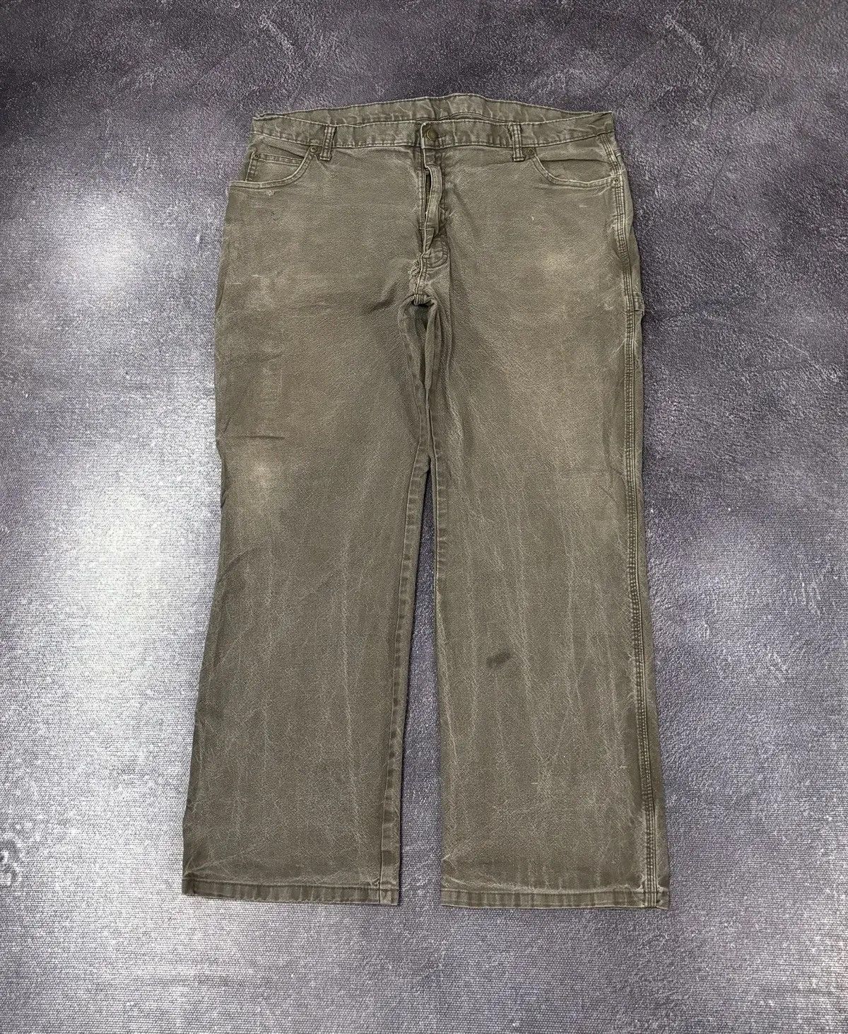 Dickies × Vintage Vintage Dickies USA Carpenter Khaki Work Hype Baggy Pants Size US 40 / EU 56 - 2 Thumbnail