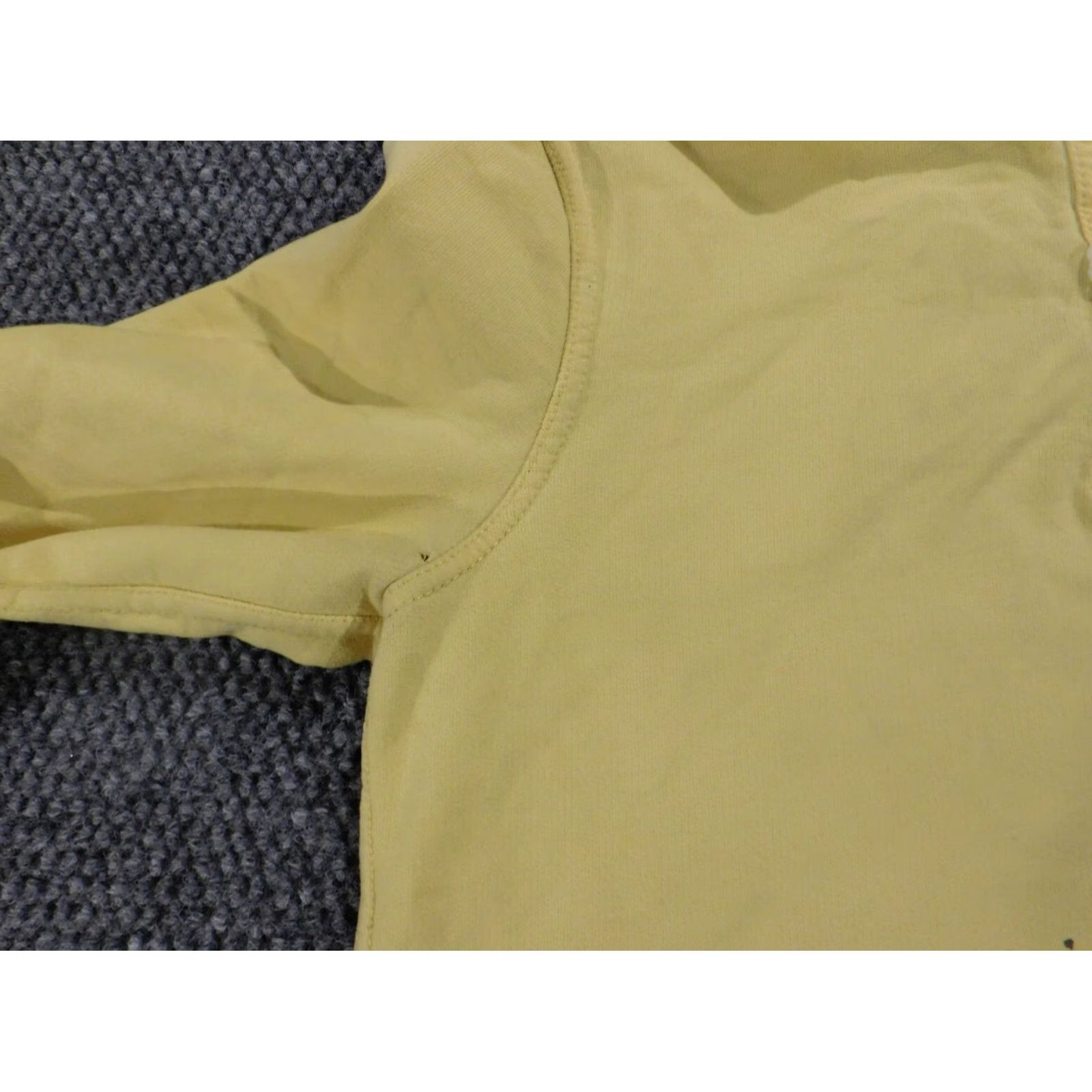 Vintage VINTAGE? No — American Living Sweater Regular Medium Womens Yellow Pullover Mock Neck Knit Cotton Long Sleeve Button Size M / US 6-8 / IT 42-44 - 6 Thumbnail