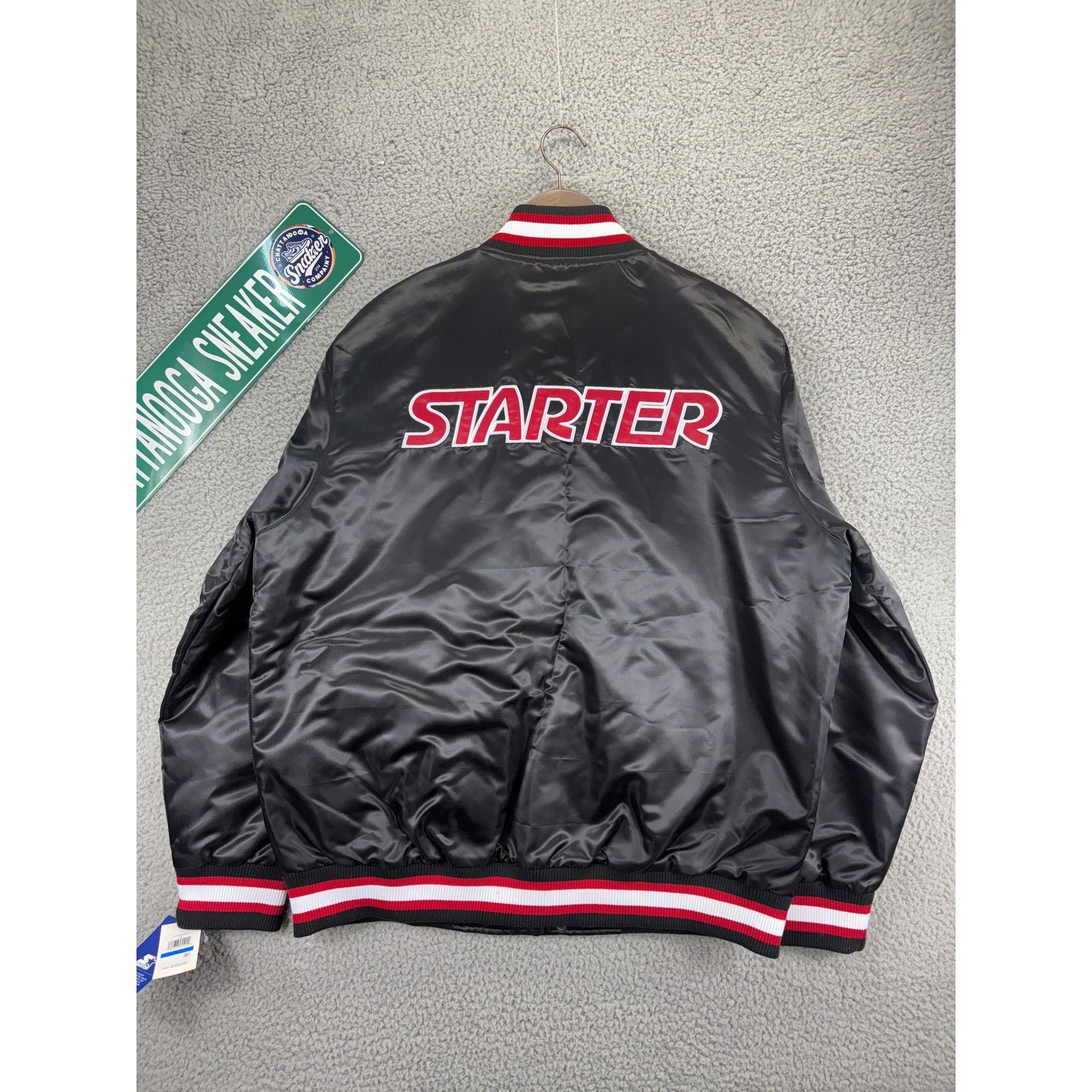 NFL Starter Retro Satin Varsity Bomber Jacket Mens Extra Large Size US XL / EU 56 / 4 - 7 Thumbnail
