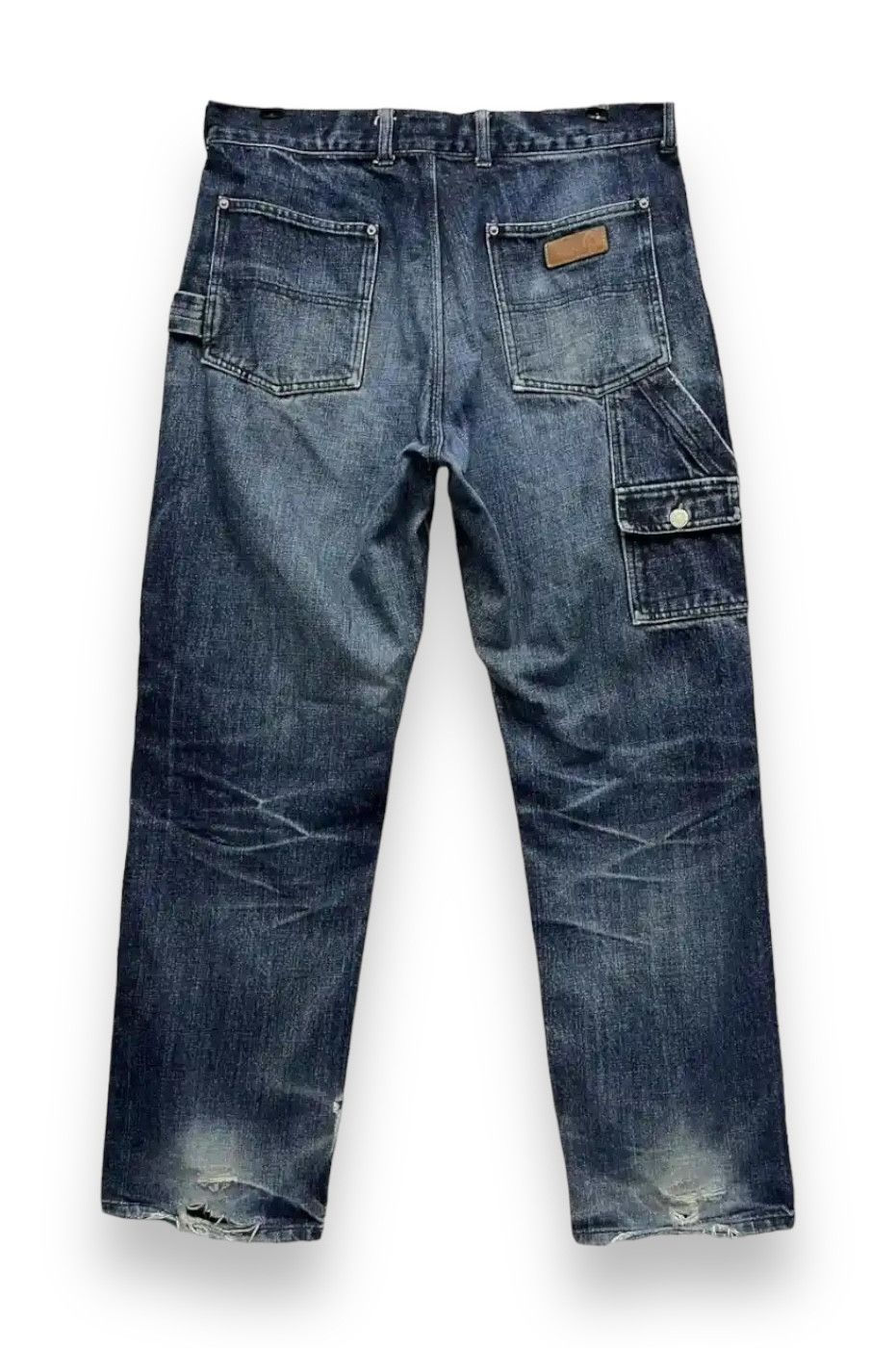 Uniform Studios SICK🔥BA-TSU STUDIO Carpenter Double Knee Thrashed Leg Baggy Size US 32 / EU 48 - 4 Thumbnail