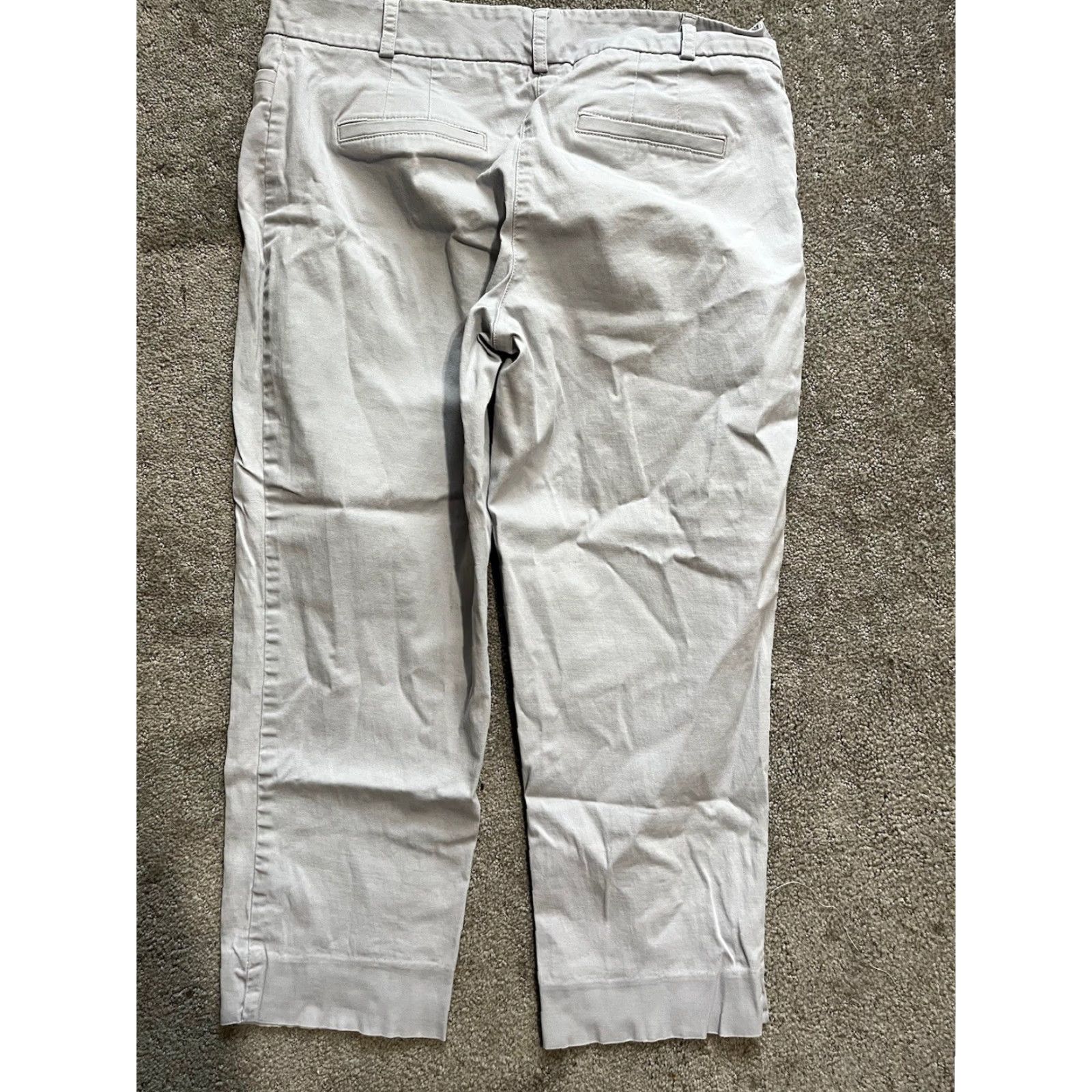 Talbots Talbots Capri Pants Womens Petite 6P Gray Cotton Spandex Size 28" / US 6 / IT 42 - 5 Thumbnail