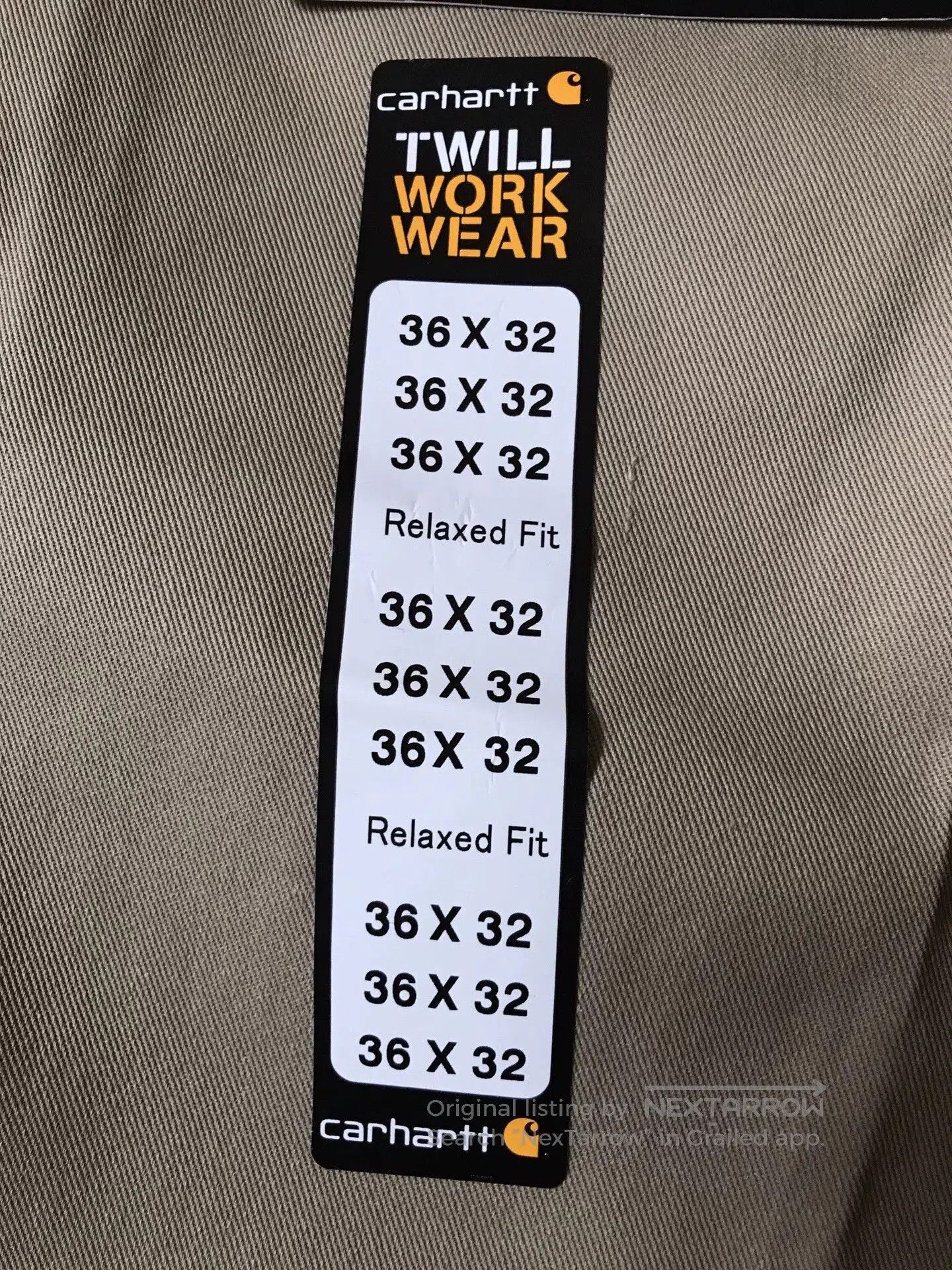 Carhartt Carhartt B290 Khaki W36L32 Work Pants. Size US 36 / EU 52 - 7 Thumbnail