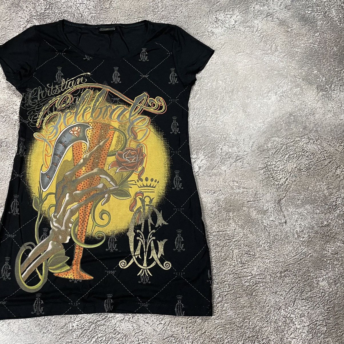 Band Tees VINTAGE Y2K ED HARDY CHRISTIAN AUDIGIER TEE ART ABSTRACT Size L / US 10 / IT 46 - 2 Thumbnail
