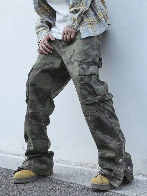 Designer × Japanese Brand × Vintage y2k baggy cargo hiphop Camo pants Size US 32 / EU 48 - 1 Thumbnail