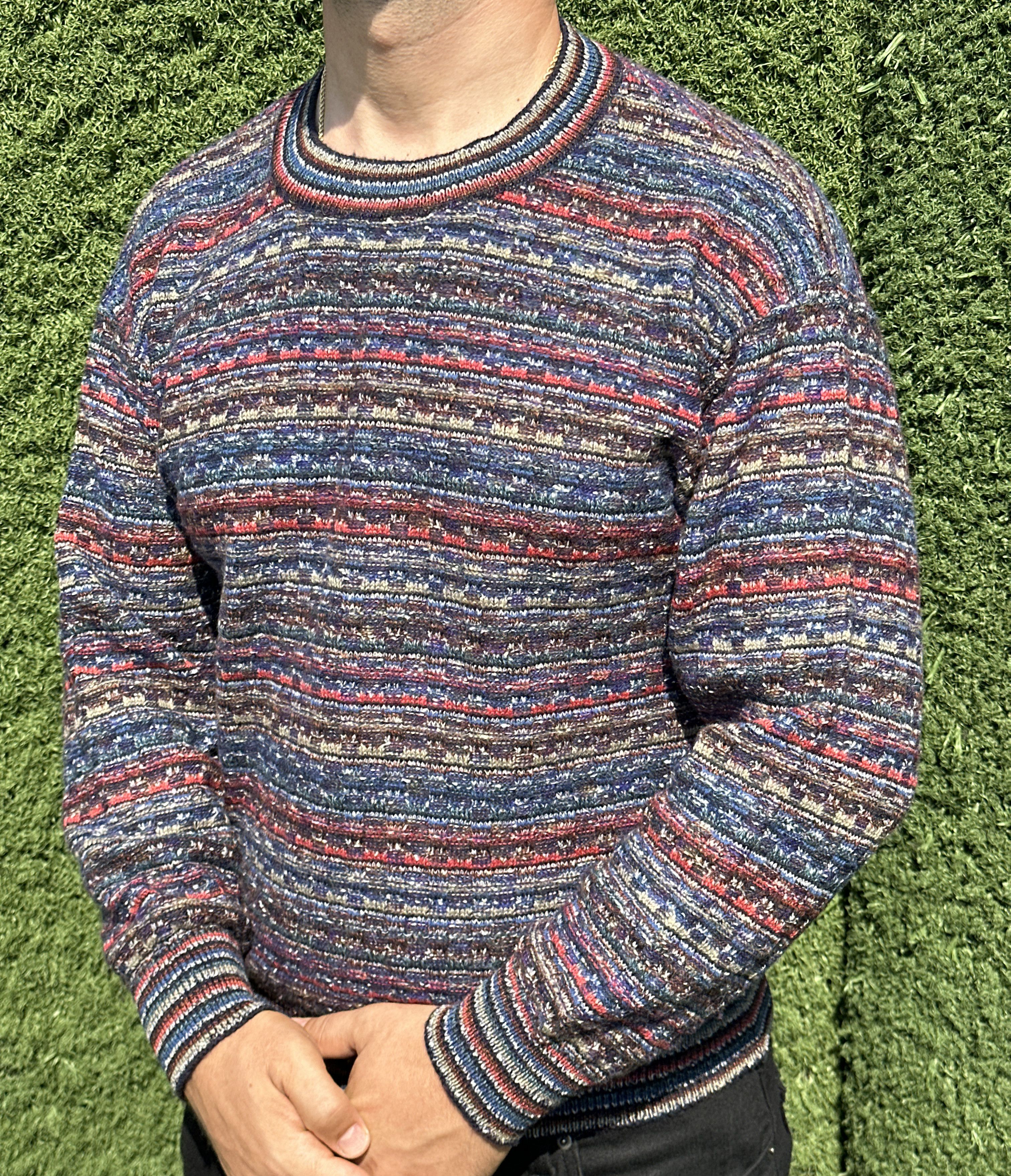 Missoni Missoni Sport Alpaca Rainbow Knit Striped Sweater Size 48 M Size US M / EU 48-50 / 2 - 4 Thumbnail