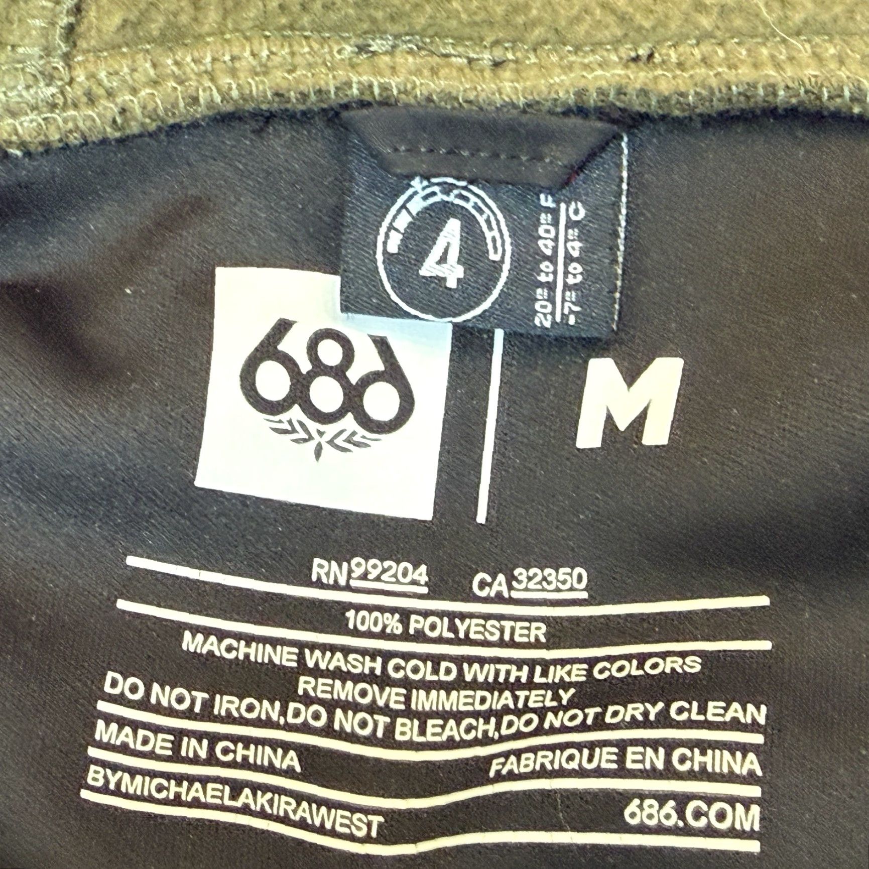 686 686 Full Zip Fleece Hoodie Sweatshirt Jacket Mens Medium Green Skiing Snowboard Size US M / EU 48-50 / 2 - 7 Thumbnail