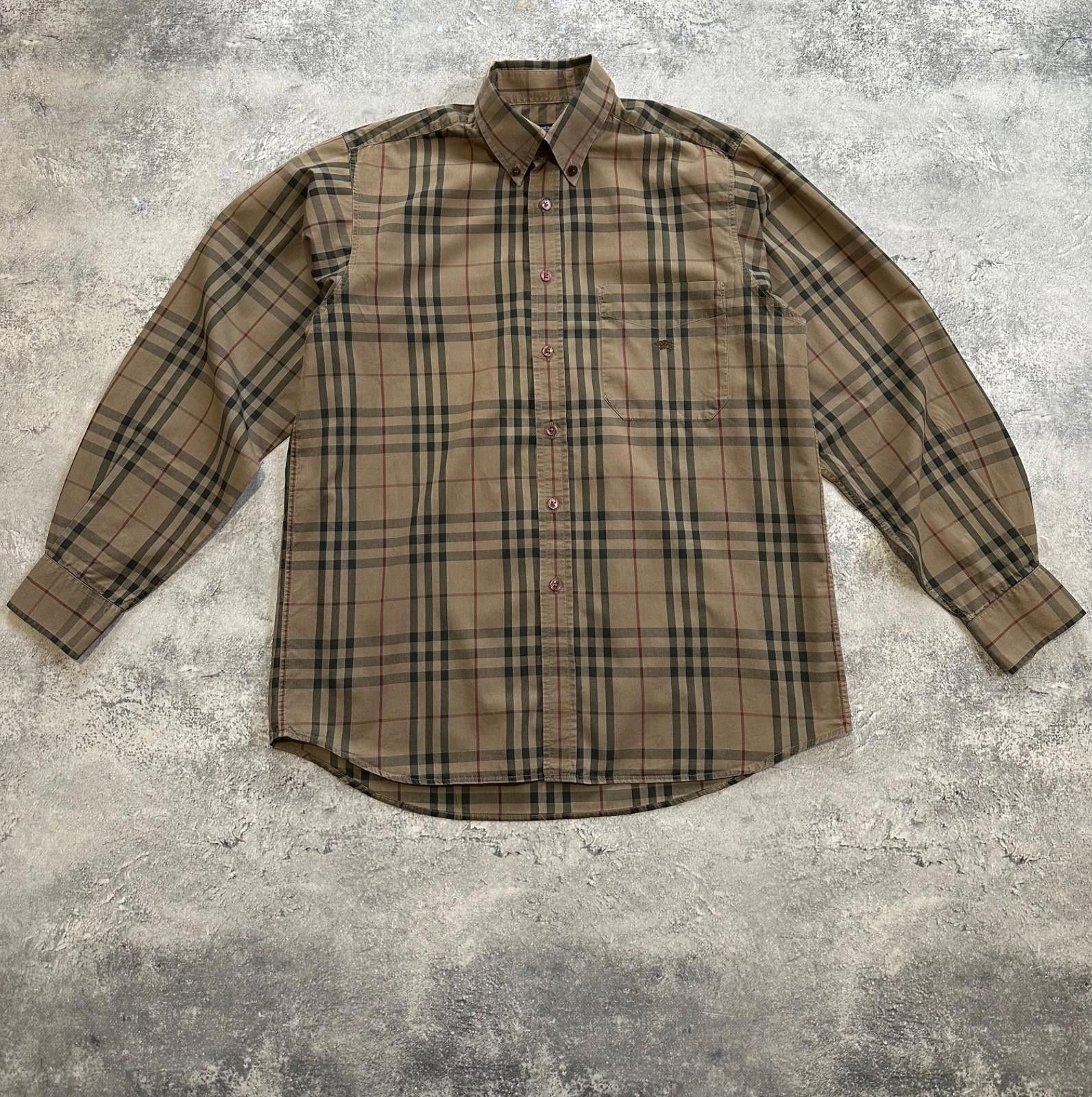 BURBERRY LONDON NOVACHECK BUTTON UP SHIRT Sz M