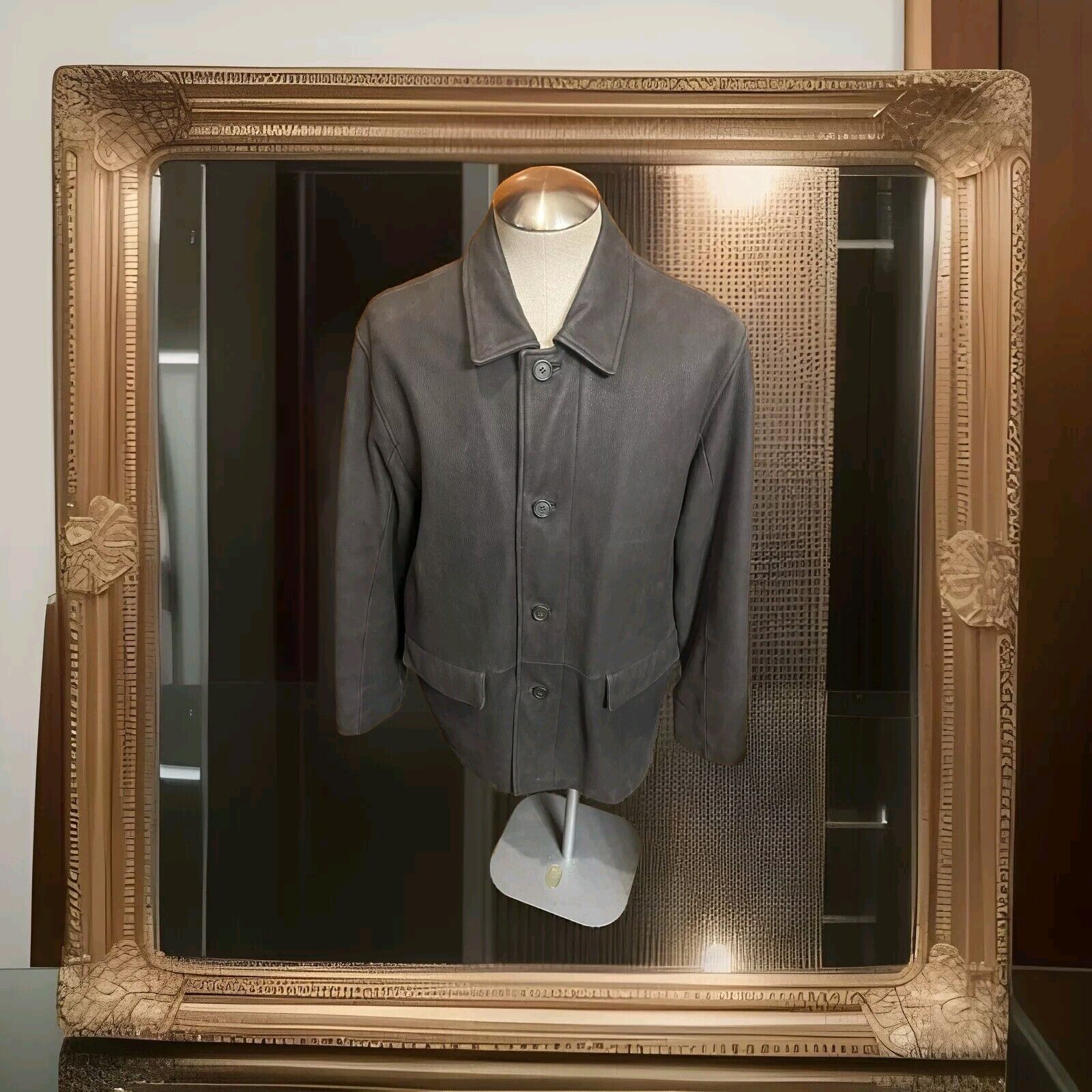 Other Leather Jacket By Reilly Olmes. Very Rare Vintage 90’s Size US L / EU 52-54 / 3 - 1 Thumbnail