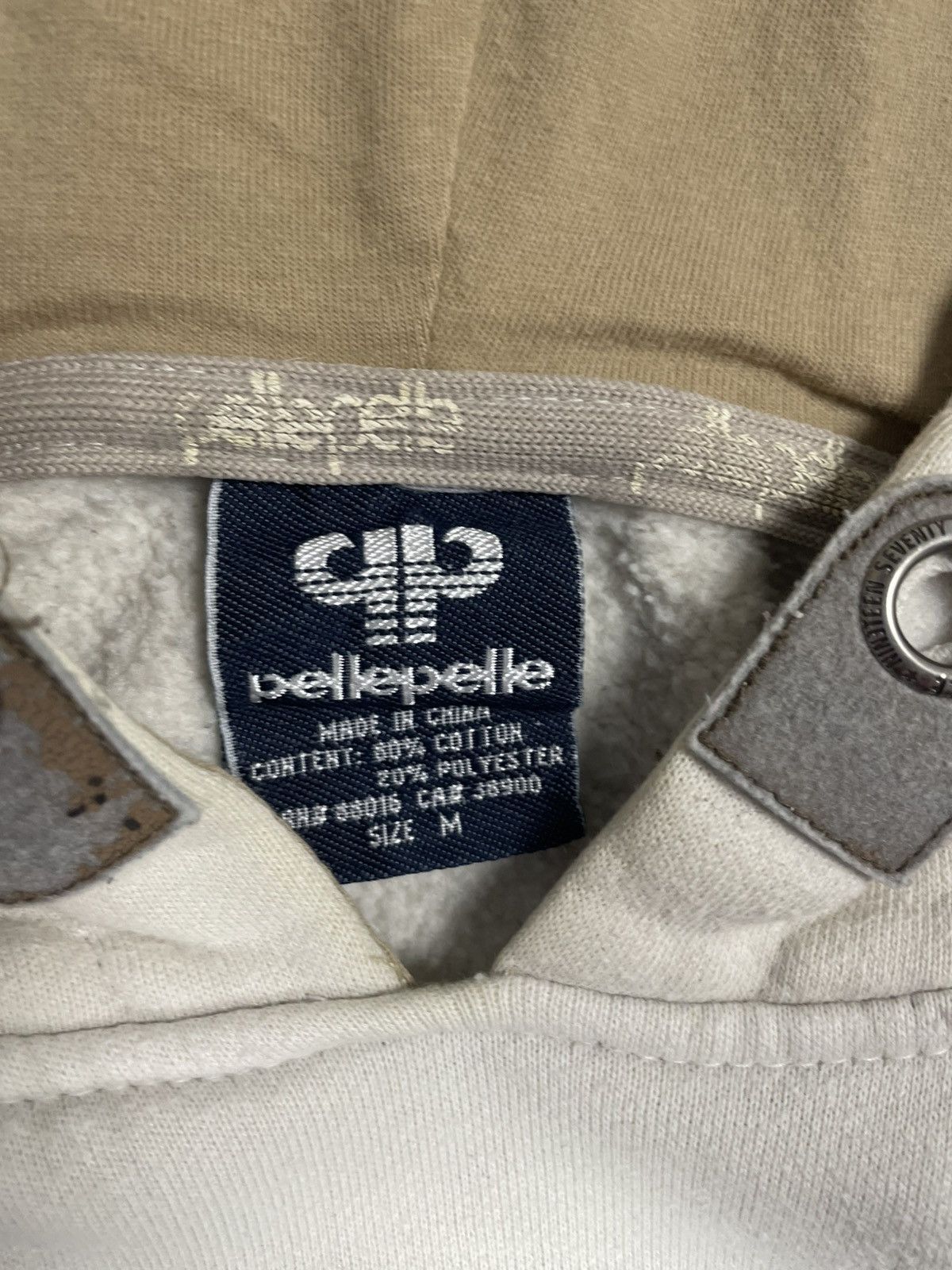 Pelle Pelle Pelle Pelle hoodie big logo 90s beige sweatshirt Size US M / EU 48-50 / 2 - 4 Thumbnail
