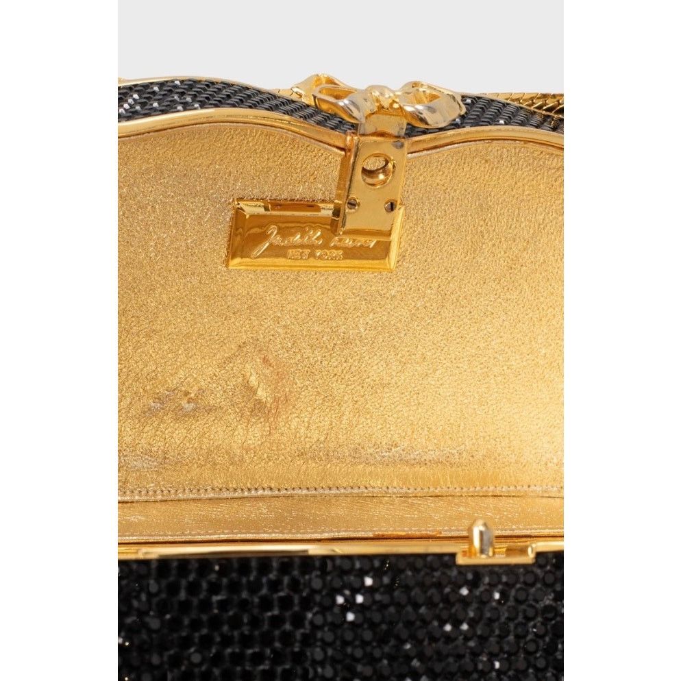 Judith Leiber Judith Leiber Black Crystal-Embellished Evening Bag Size ONE SIZE - 4 Thumbnail