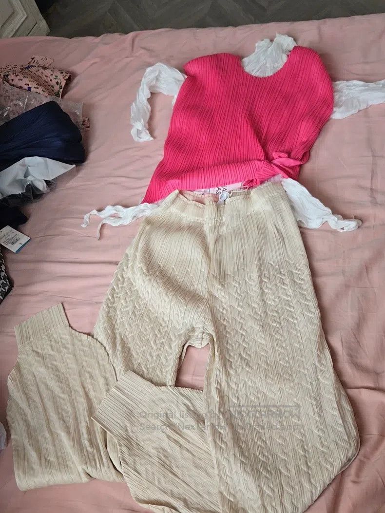 Issey Miyake Issey Miyake size:3 Beige Pants Size 31" - 1 Thumbnail