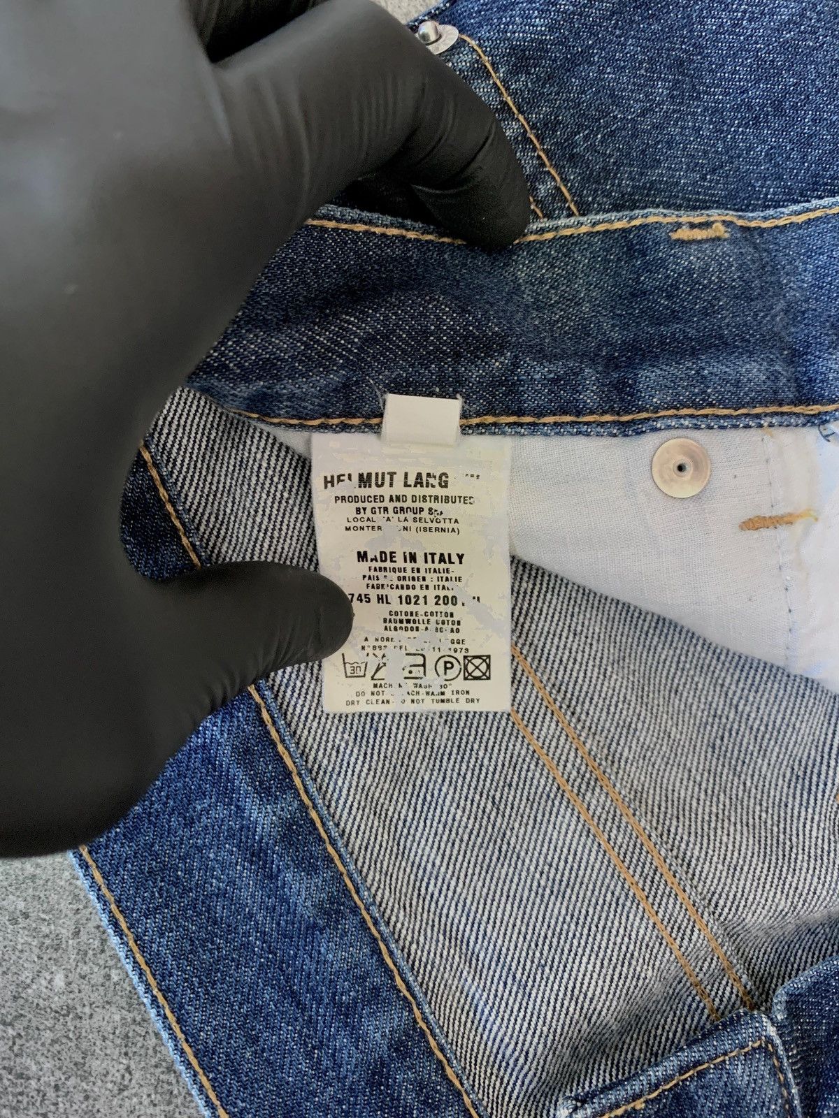 Helmut Lang FREE TAX! 2000s Cargo Denim Jeans Size US 30 / EU 46 - 12 Thumbnail