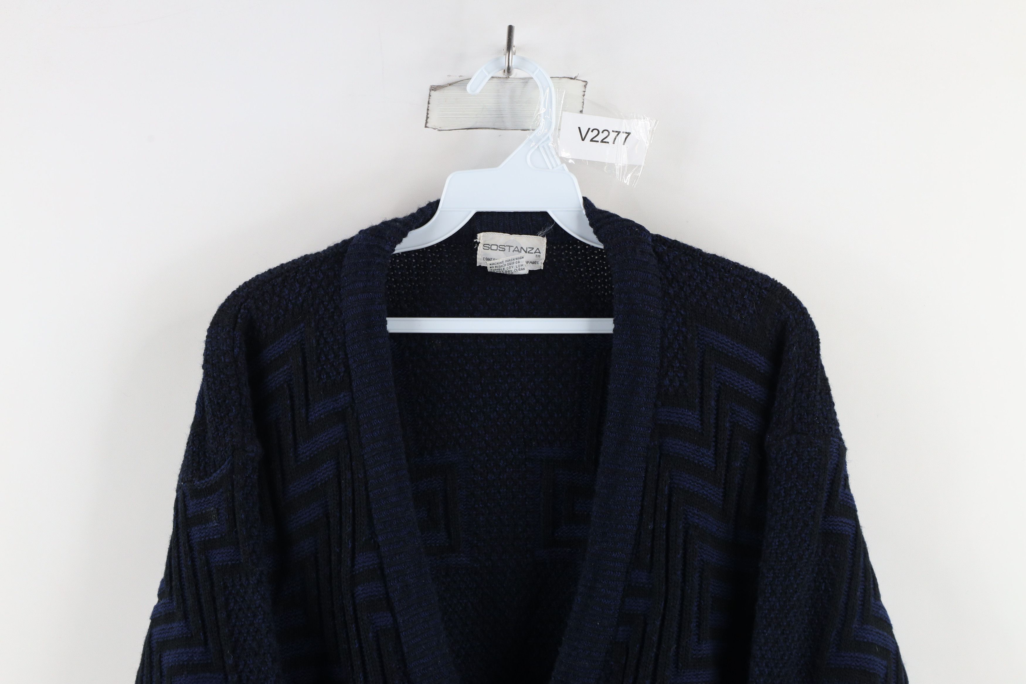 Vintage Vintage 90s Streetwear Chunky Knit Cardigan Sweater Size US M / EU 48-50 / 2 - 2 Thumbnail