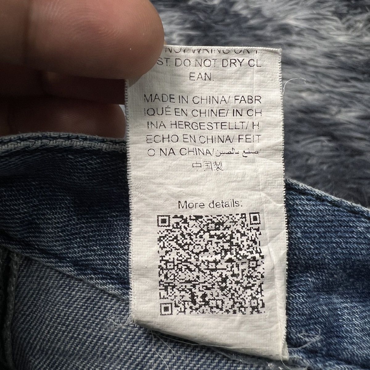 Japanese Brand Romwe Wide Loose MultiPocket Denim Cargo Pants Size US 36 / EU 52 - 8 Thumbnail