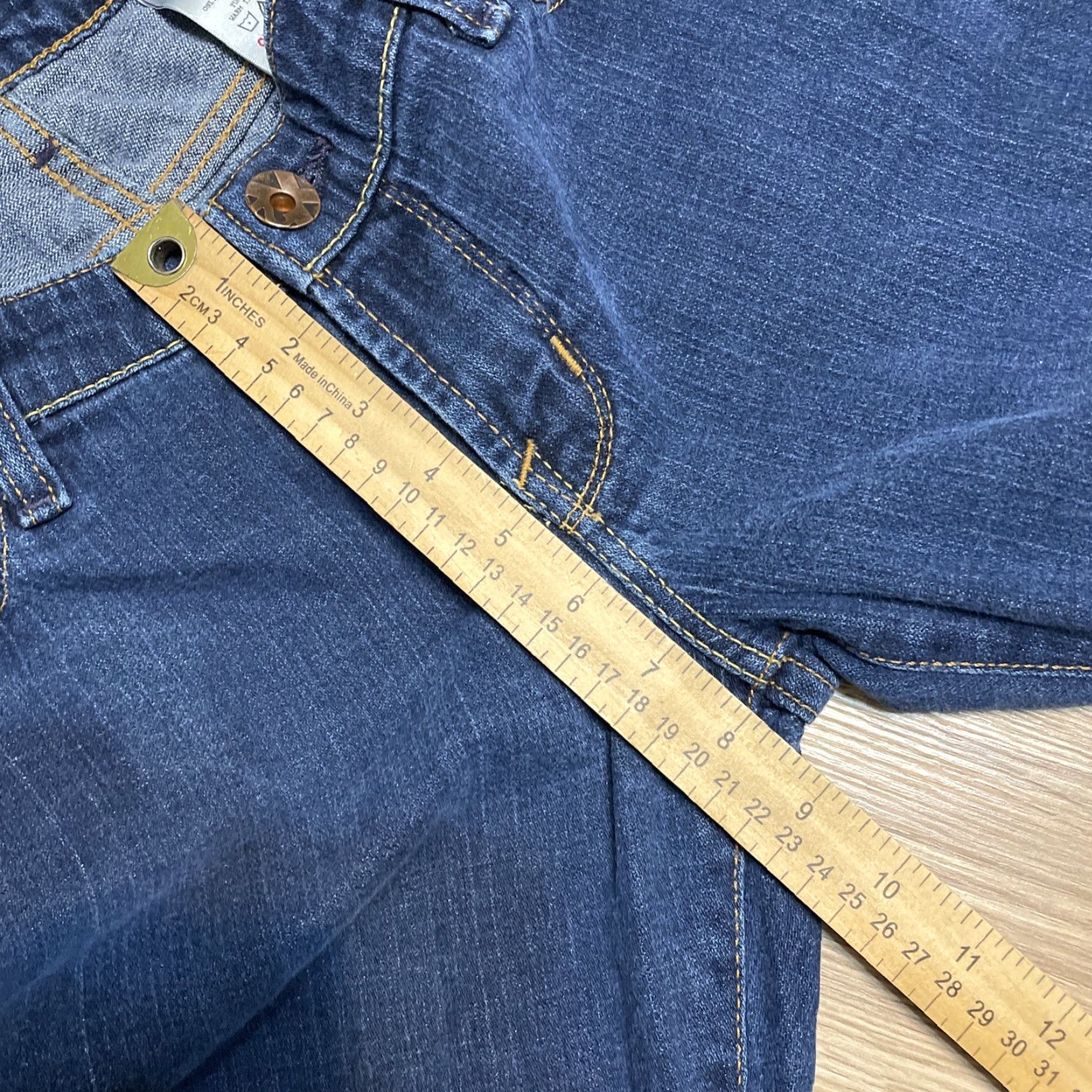 Denime X2 Women’s Low Rise Flare Leg Denim Jeans Size 10 Blue Size 32" / US 10 / IT 46 - 6 Thumbnail