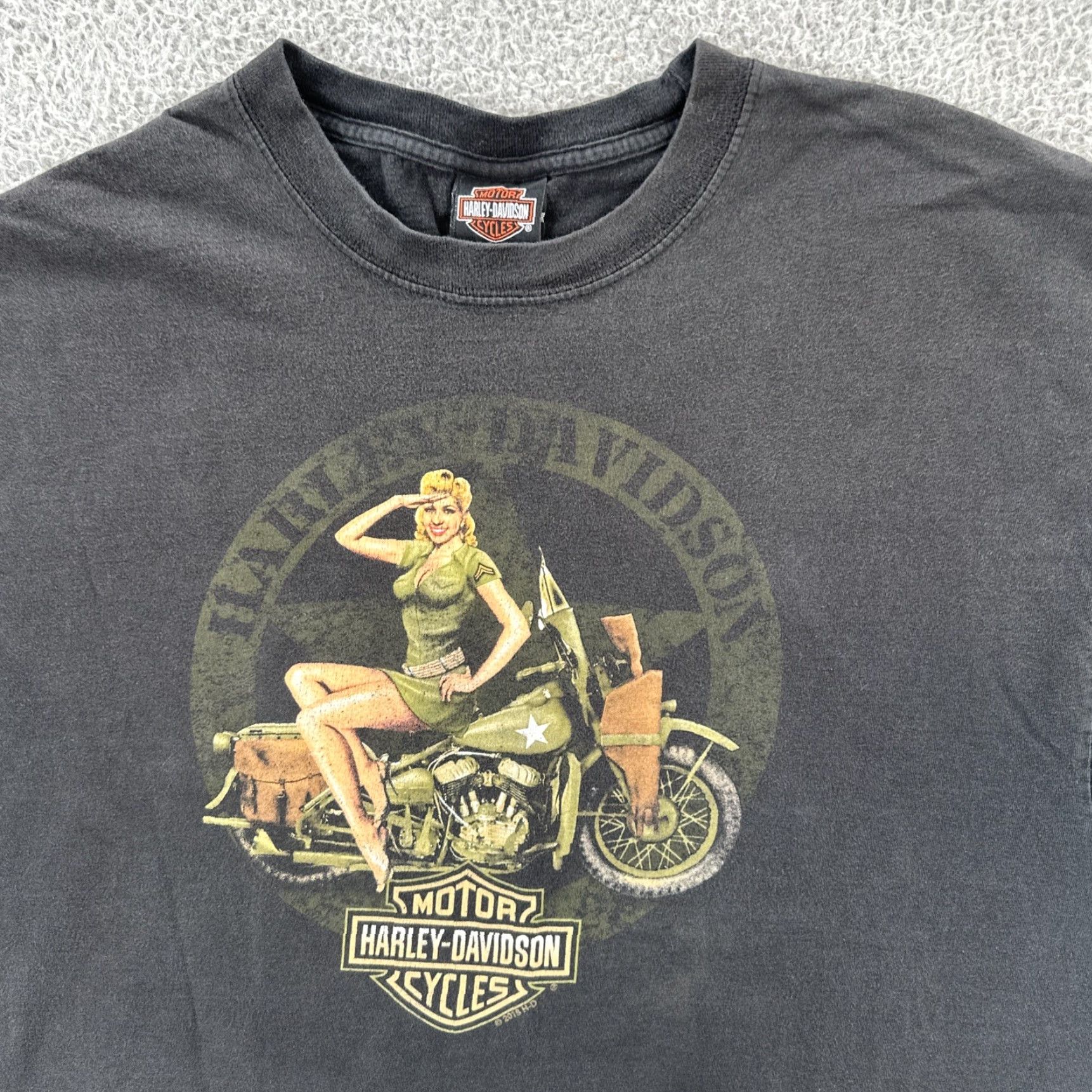 Harley Davidson VINTAGE Harley-Davidson Men’s XL Black Biker T-Shirt Las Vegas HD EUC Size US XL / EU 56 / 4 - 5 Thumbnail