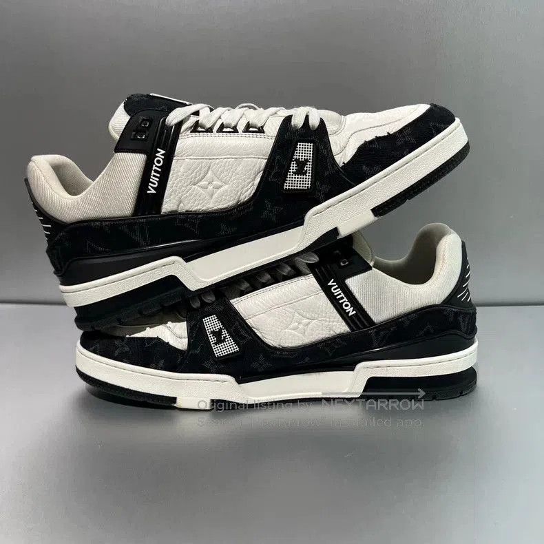 Louis Vuitton Louis Vuitton Trainer25 Denim Sneakers. Size US 11 / EU 44 - 6 Thumbnail