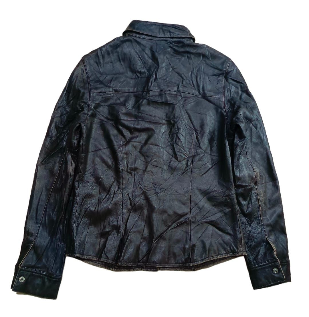 Isamu Katayama Backlash Valentino Leather Riders Buttoned jacket Size XS / US 0-2 / IT 36-38 - 2 Thumbnail