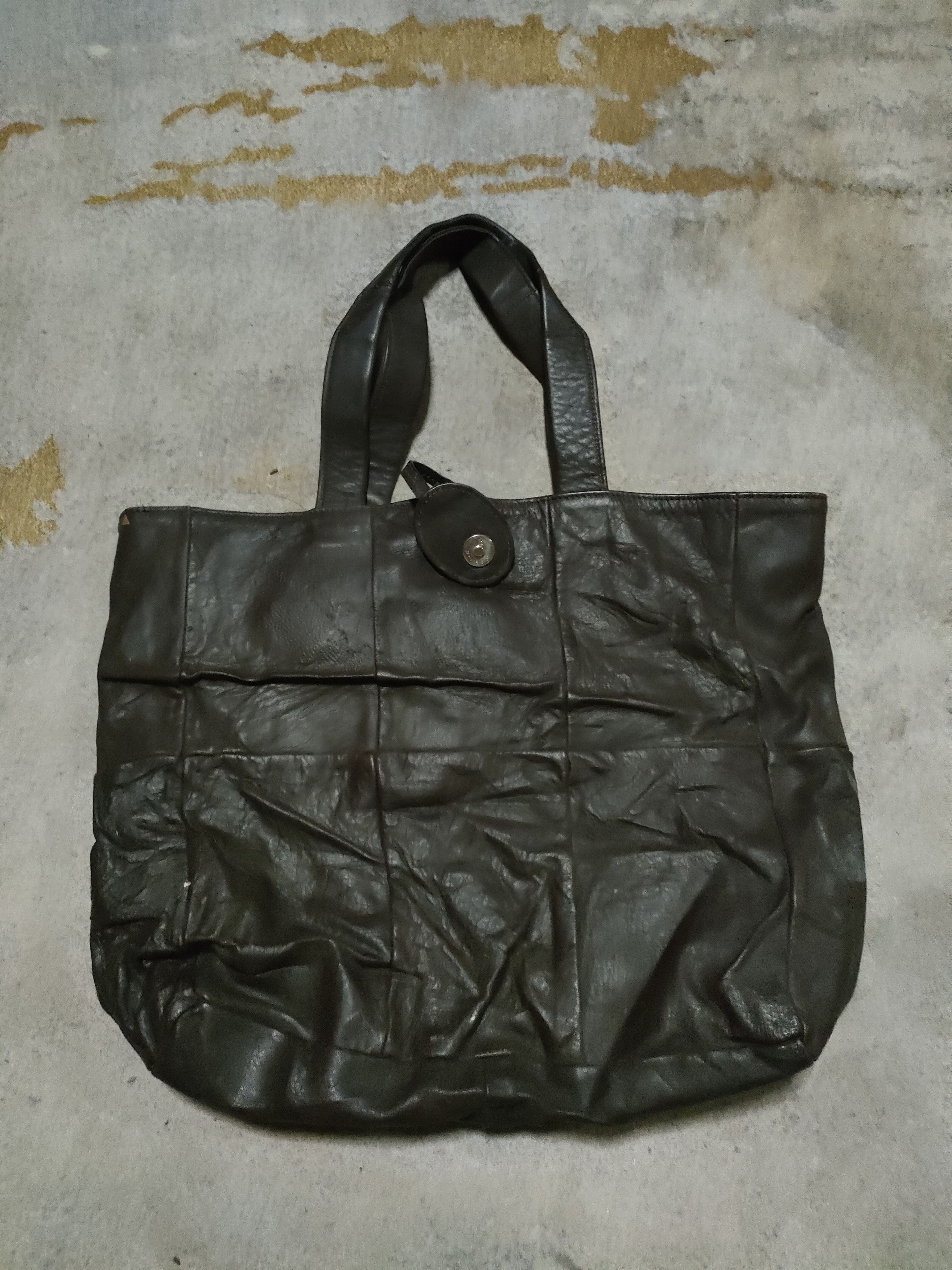 Japanese Brand Nakazawa Leather Patchwork Tote Bag Size ONE SIZE - 4 Thumbnail