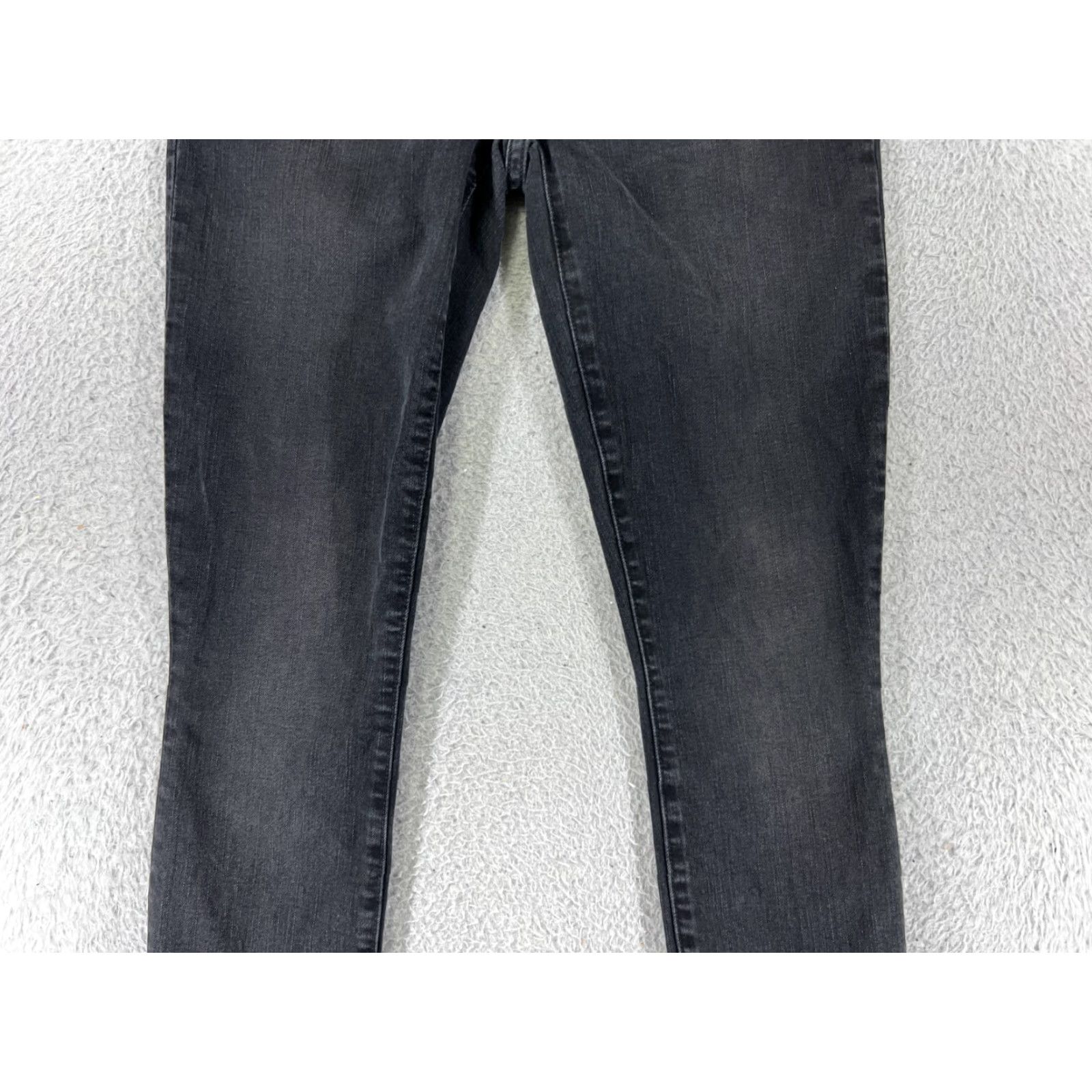 Lucky Brand Lucky Brand Jeans Womens 00 Black Denim Skinny Tapered Mid Rise 5-Pocket Cotton Stretch Size 24" / US 00 / IT 34 - 3 Thumbnail