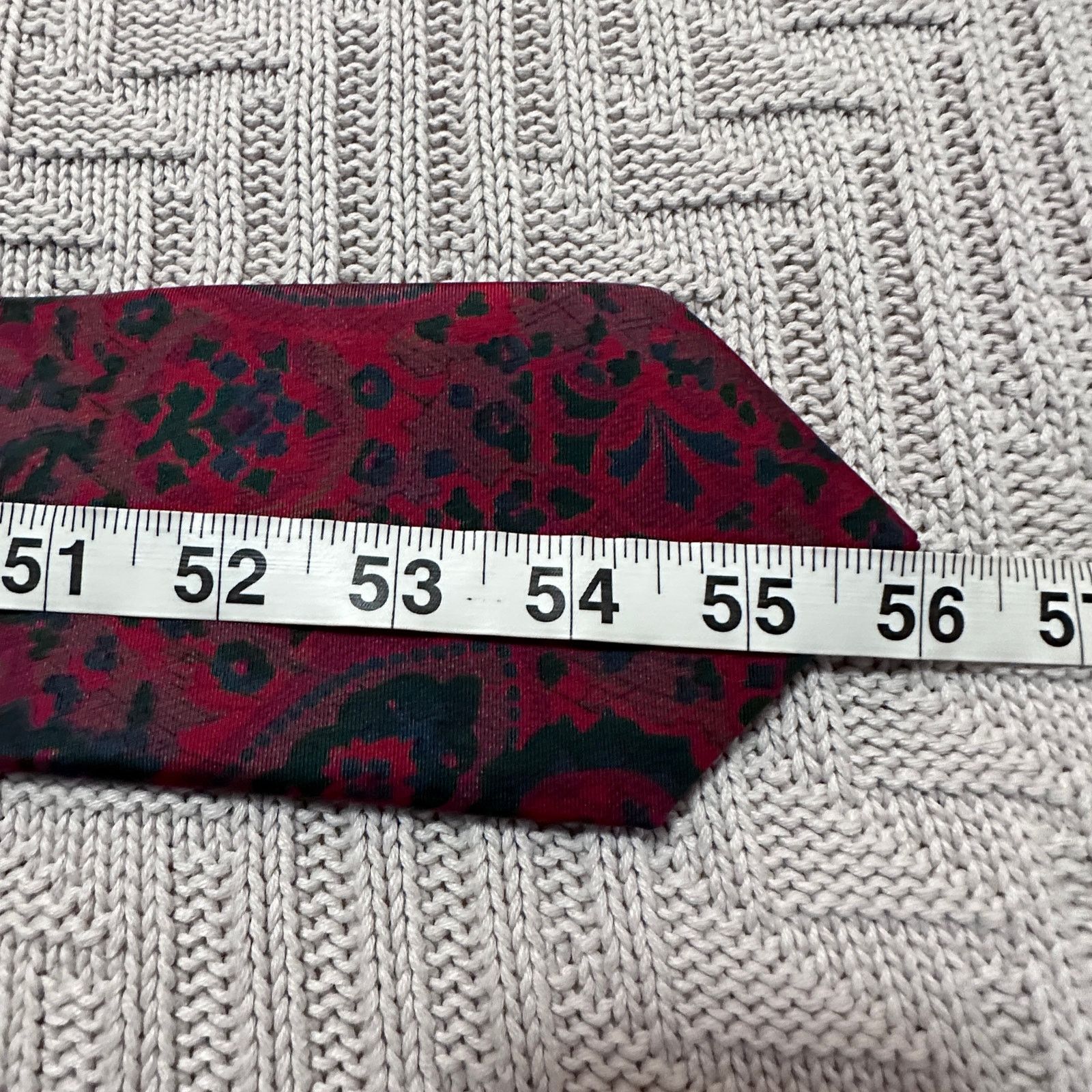 Vintage Vintage Phil Roberts red paisley silk tie Size ONE SIZE - 4 Thumbnail