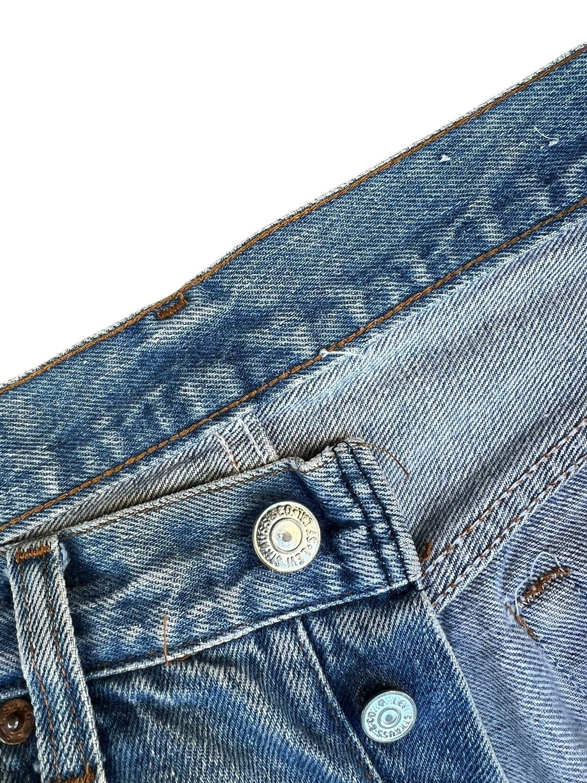 Levi's Vintage 80s Levi’s 501 Ripped Distressed Denim Jeans Size US 30 / EU 46 - 7 Thumbnail