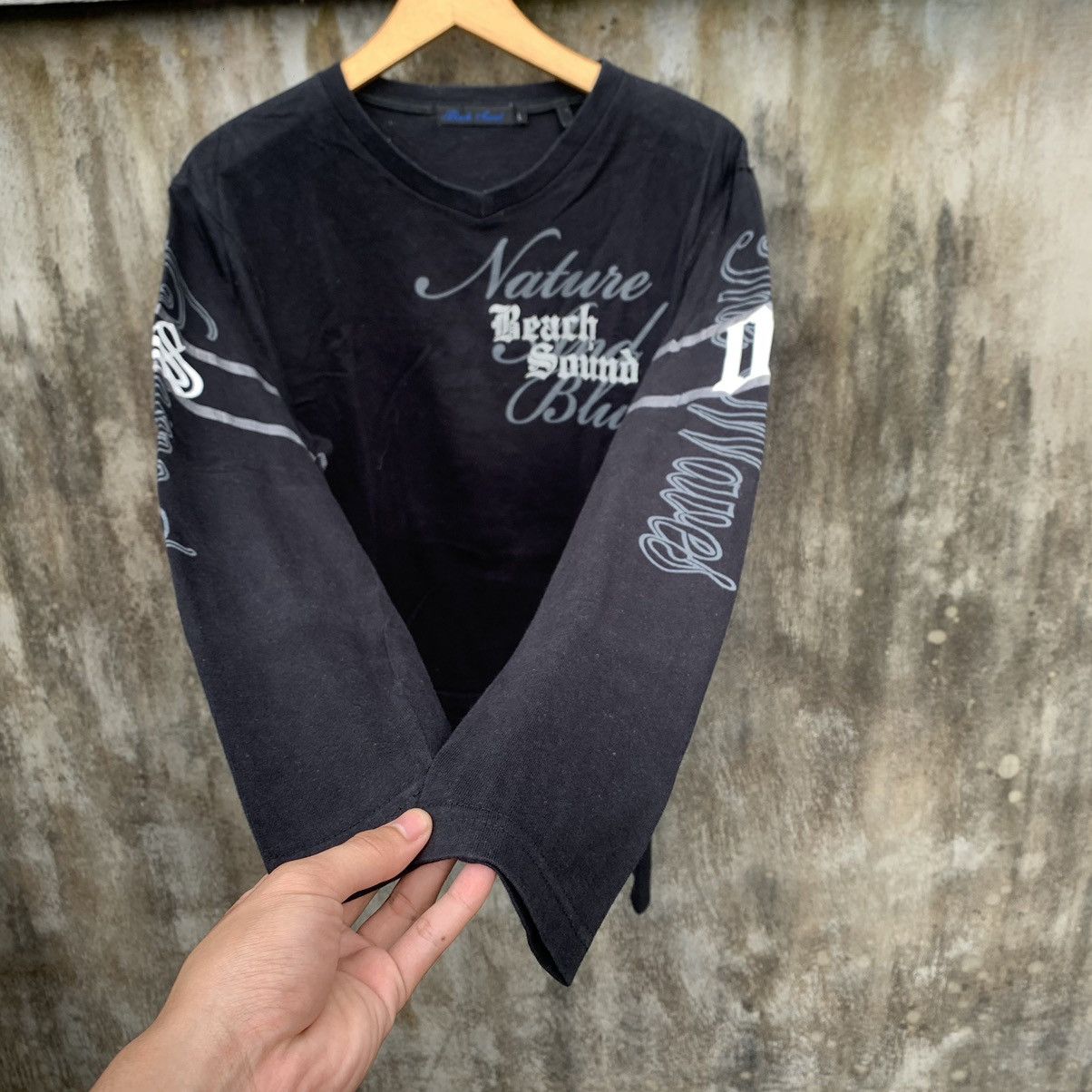 Japanese Brand JAPANESE Y2K GOTHIC POEM LONGSLEEVE BEACH SOUND Size US L / EU 52-54 / 3 - 3 Thumbnail