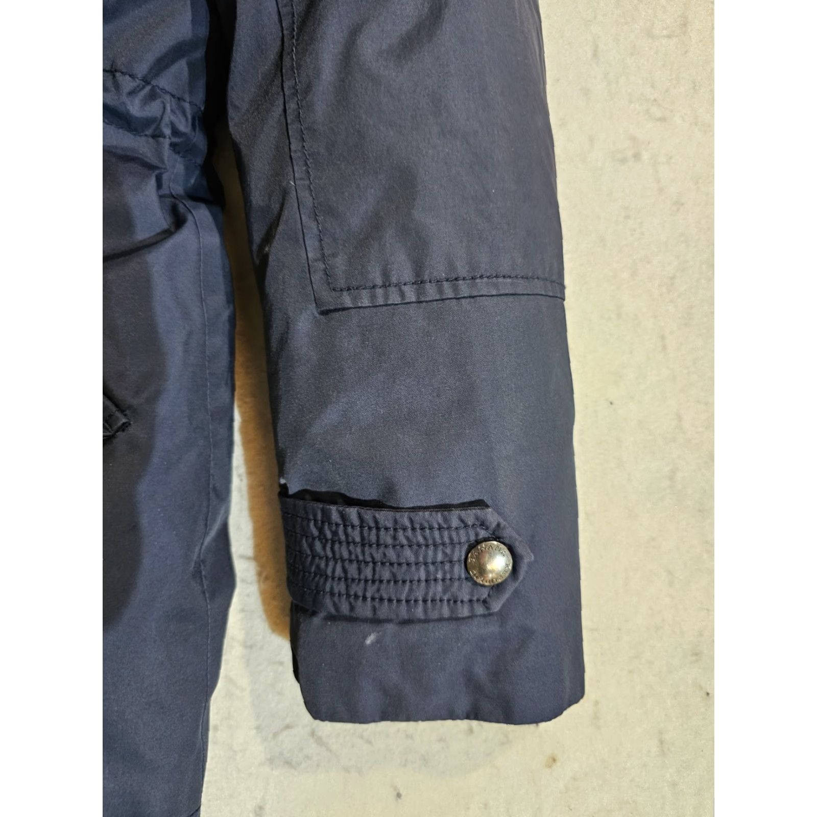 Banana Republic Banana Republic Parka Jacket Womens M Blue Down Faux Fur Hooded Removable Hood Classic 2 Way Front Zipper Pockets Winter Casual Travel Long Coat Size M / US 6-8 / IT 42-44 - 6 Thumbnail