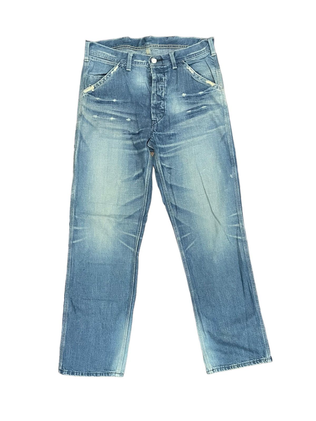 image of Lee Union Made Vintage Carpenter Stonewash W34 in Stonewash Blue, Men's