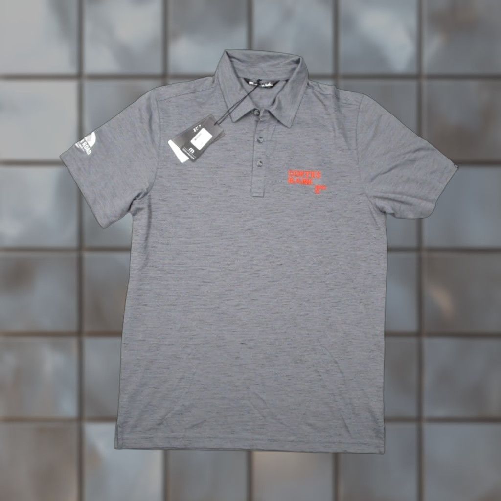 TravisMathew Travis Mathew Shirt Mens Medium Gray Auckland Slub Polo Beer Golden Road Embroidered Sleeve Golf Casual Workwear Size US M / EU 48-50 / 2 - 1 Thumbnail