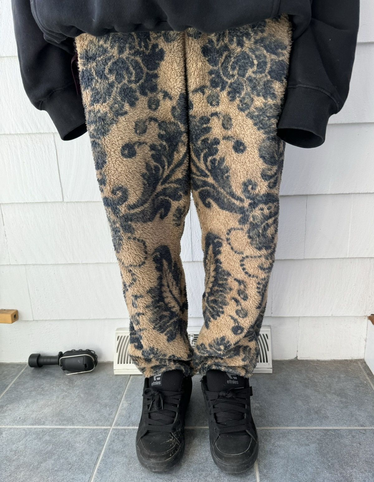 image of Kapital Damask Fleece Pant in Beige Fur, Men's (Size 29)