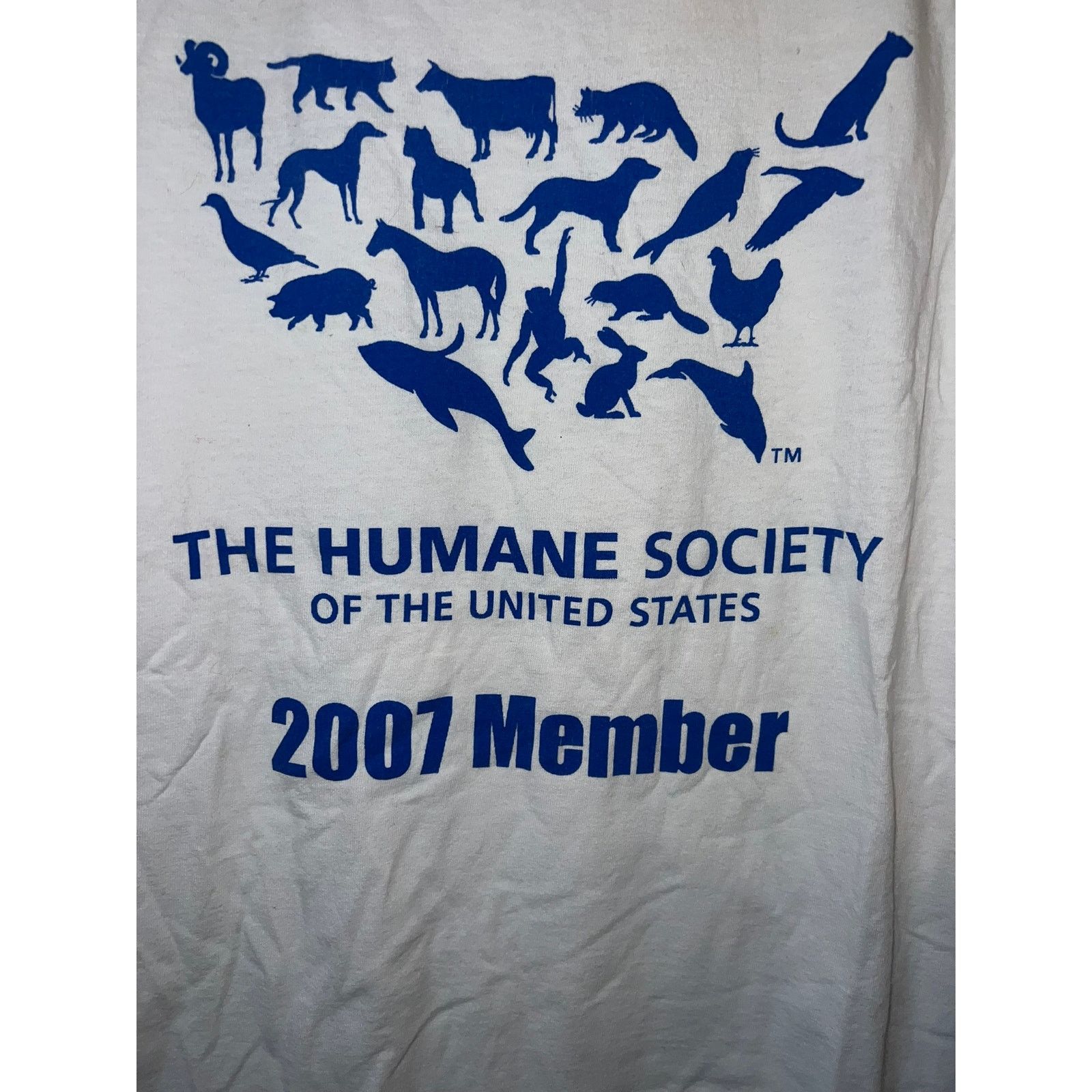 Vintage The Humane Society Shirt USA America Map Garphic Pet Tee L Size US L / EU 52-54 / 3 - 4 Thumbnail