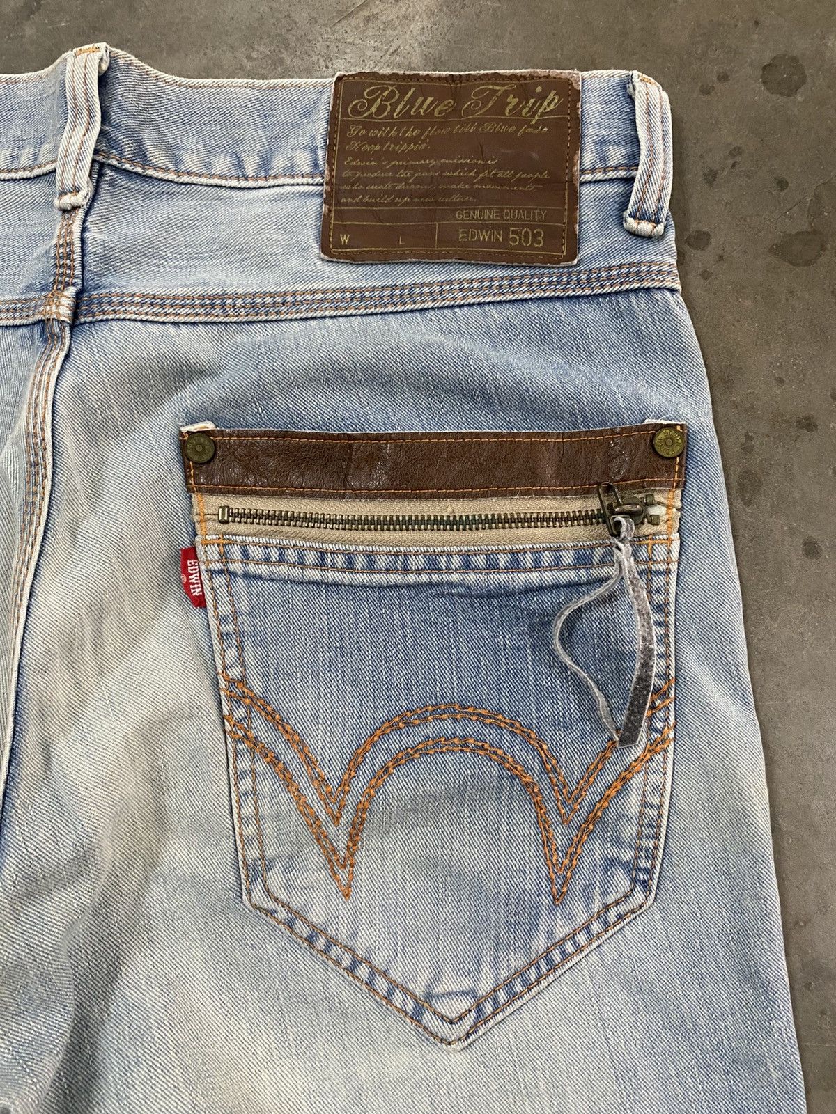 Edwin Vintage Edwin Wash Blue Western Jeans @305 Size US 34 / EU 50 - 6 Thumbnail