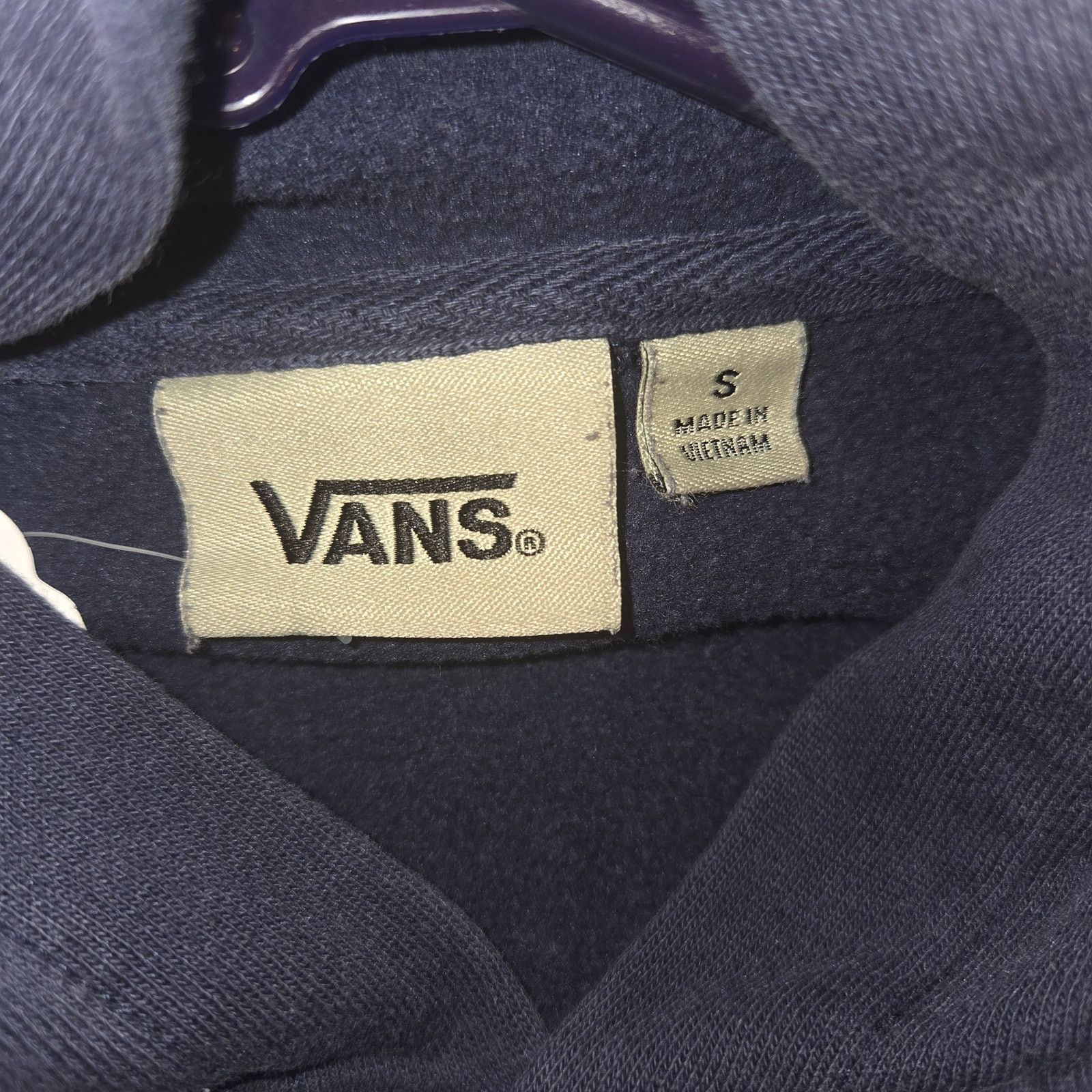Vans Vans Men's Small Navy Blue Pullover Hoodie - Classic! Size US S / EU 44-46 / 1 - 7 Thumbnail