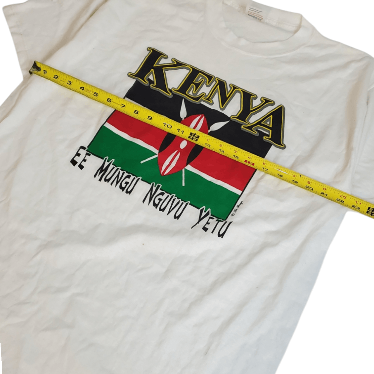 Vintage 90s Kenya Flag T-Shirt Size US XL / EU 56 / 4 - 5 Thumbnail