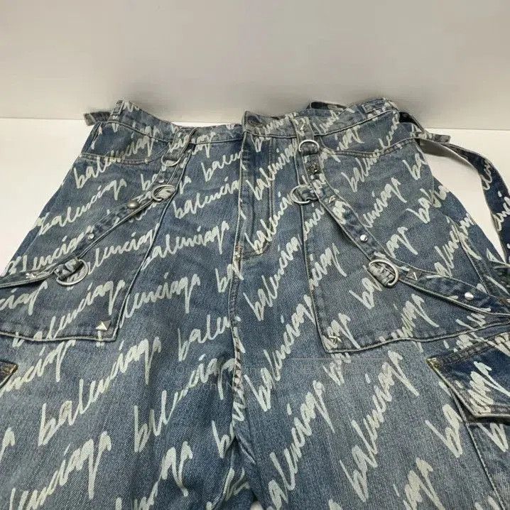 Balenciaga Balenciaga Blue Wide-Leg Denim Pants for Men. Size US 32 / EU 48 - 6 Thumbnail