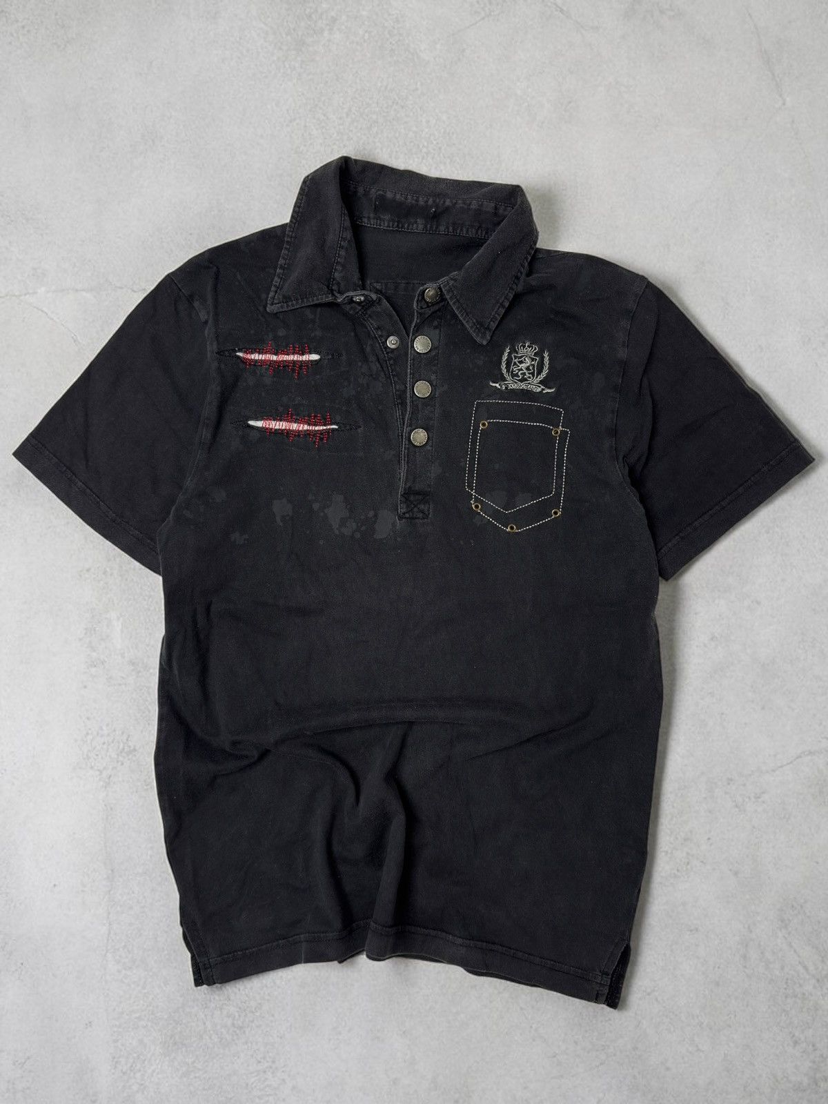 Vintage Vintage washed avant garde archive polo tee swag y2k lgb 00 Size US S / EU 44-46 / 1 - 1 Thumbnail