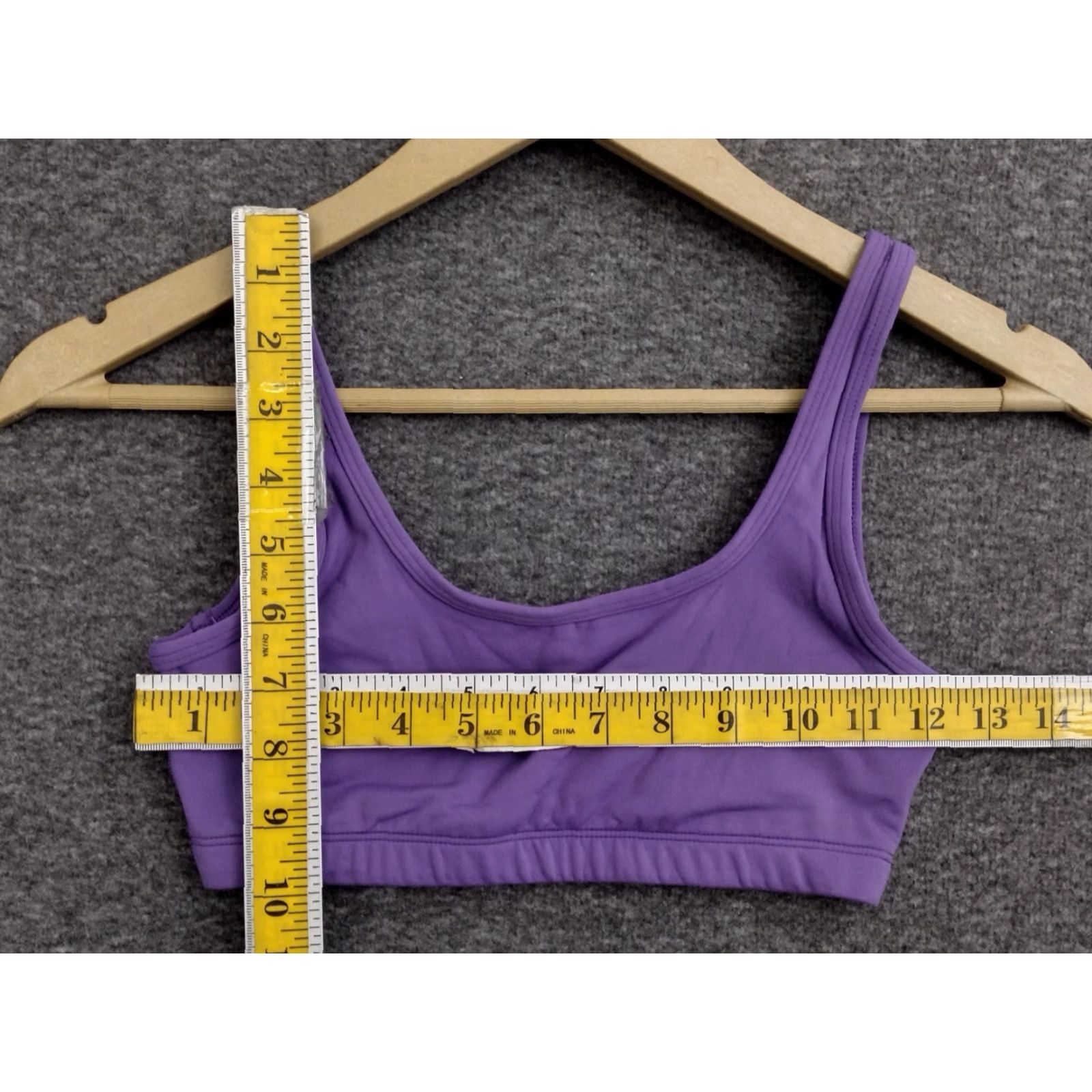 Vintage TnAction Women's XS Purple Mini Sports Bra Sports Purple XS Women's Size ONE SIZE - 4 Thumbnail