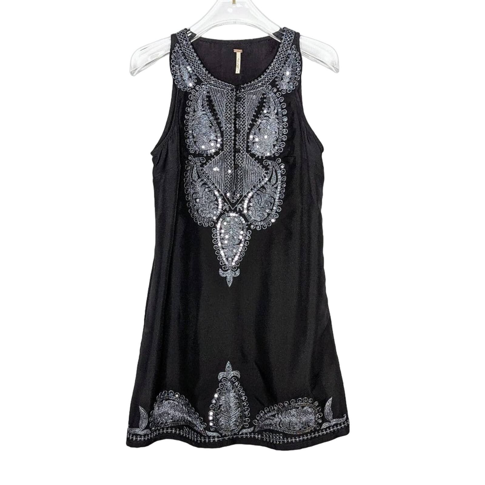 Free People Free People El Dorado Black Denim Dress | Grailed