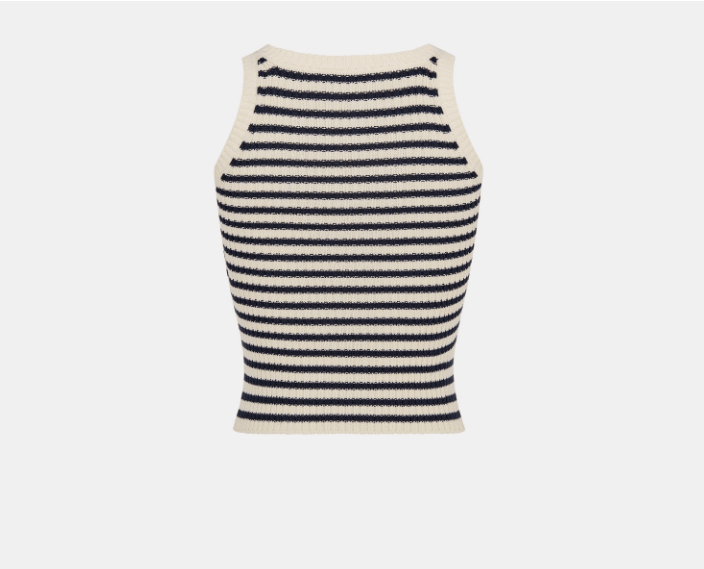 Dior o1w1db10925 444W15 Twinset Sweater in White/Navy Blue Size XL / US 12-14 / IT 48-50 - 5 Thumbnail