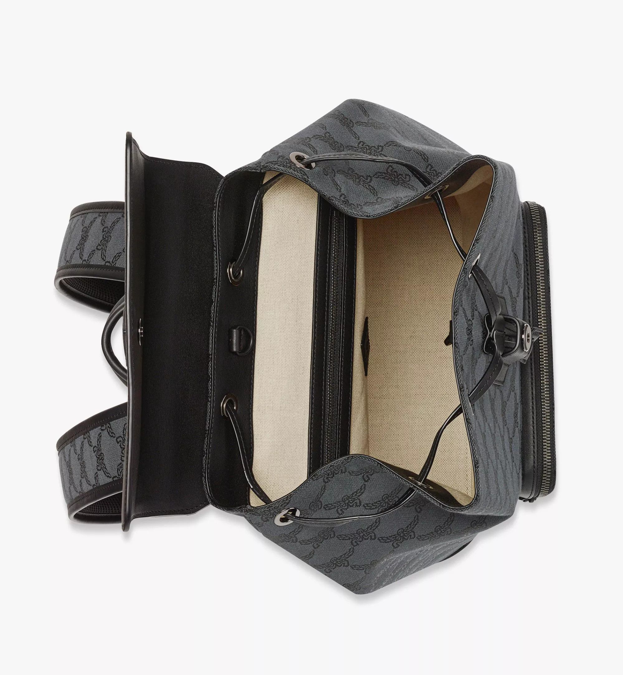 MCM o1mt1gz0225 Size: OS / Backpack Medium in Black/Grey Size ONE SIZE - 4 Thumbnail