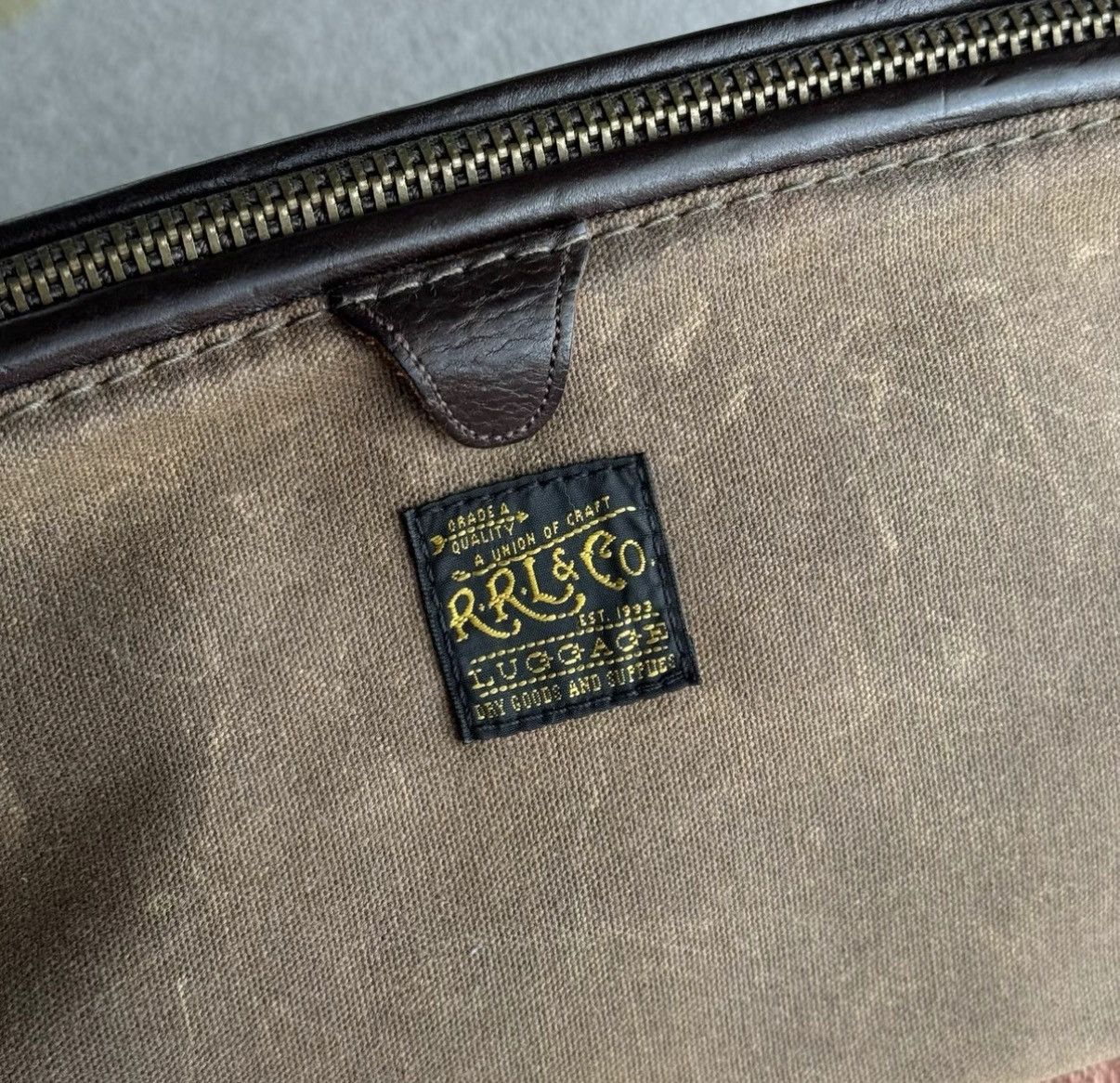 RRL Ralph Lauren RRL Ralph Lauren Double RL Canvas Clutch / Toiletry Bag K22 Size ONE SIZE - 4 Thumbnail